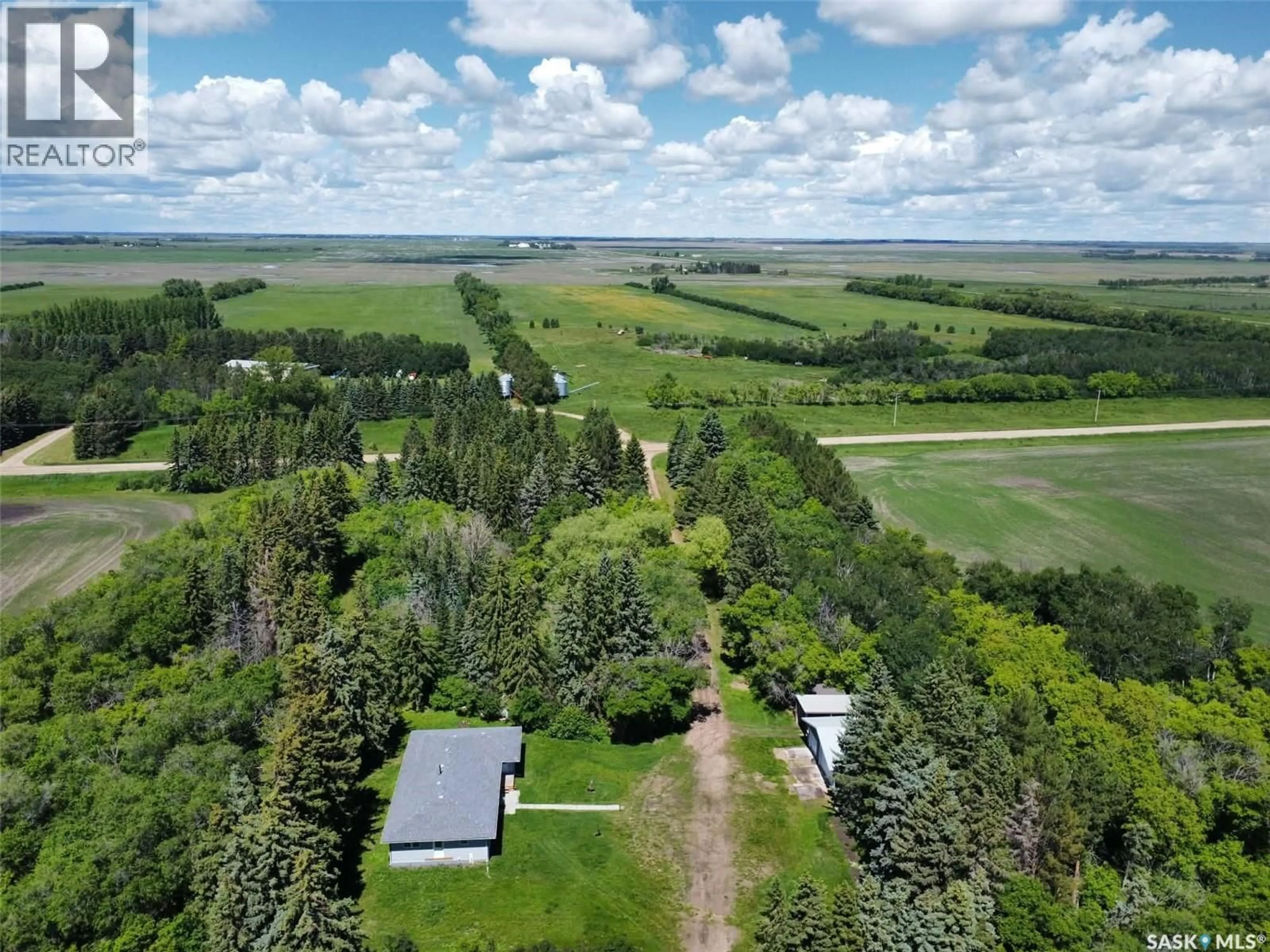 A pic from outside/outdoor area/front of a property/back of a property/a pic from drone, unknown for RUMANCIK ACREAGE, North Qu'Appelle Rm No. 187 Saskatchewan S0G1S0