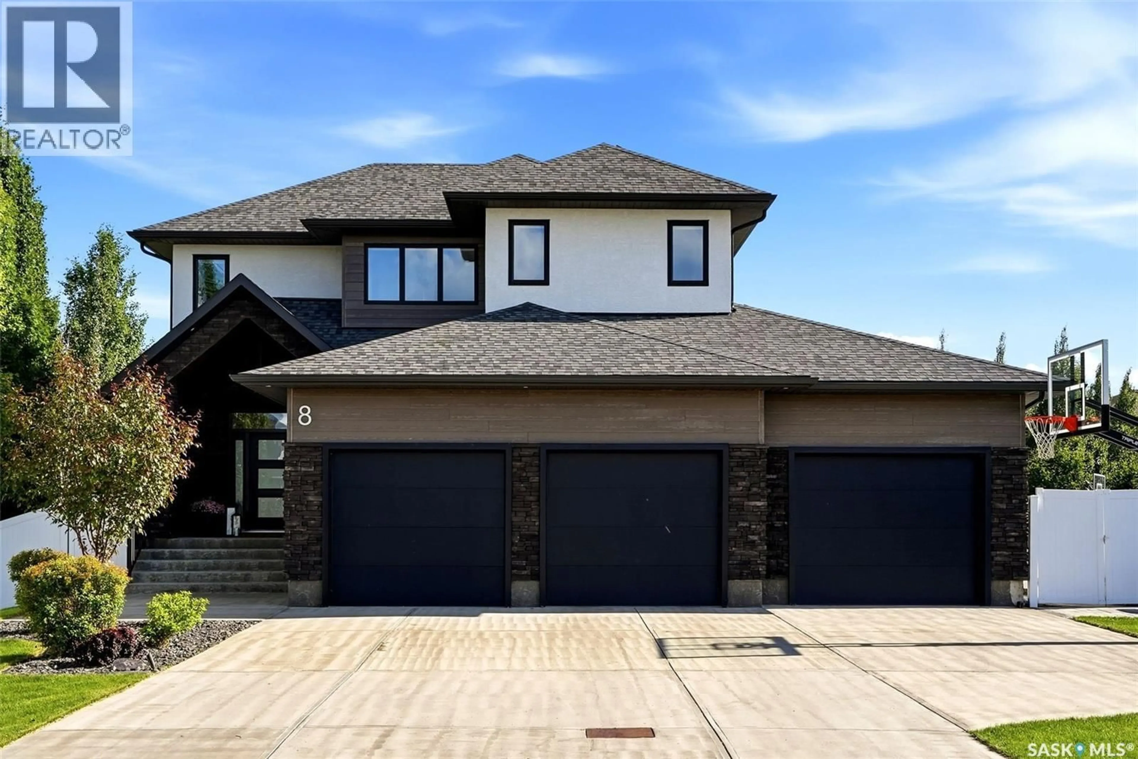 Home with brick exterior material, street for 8 YALE PLACE, White City Saskatchewan S4L0C7