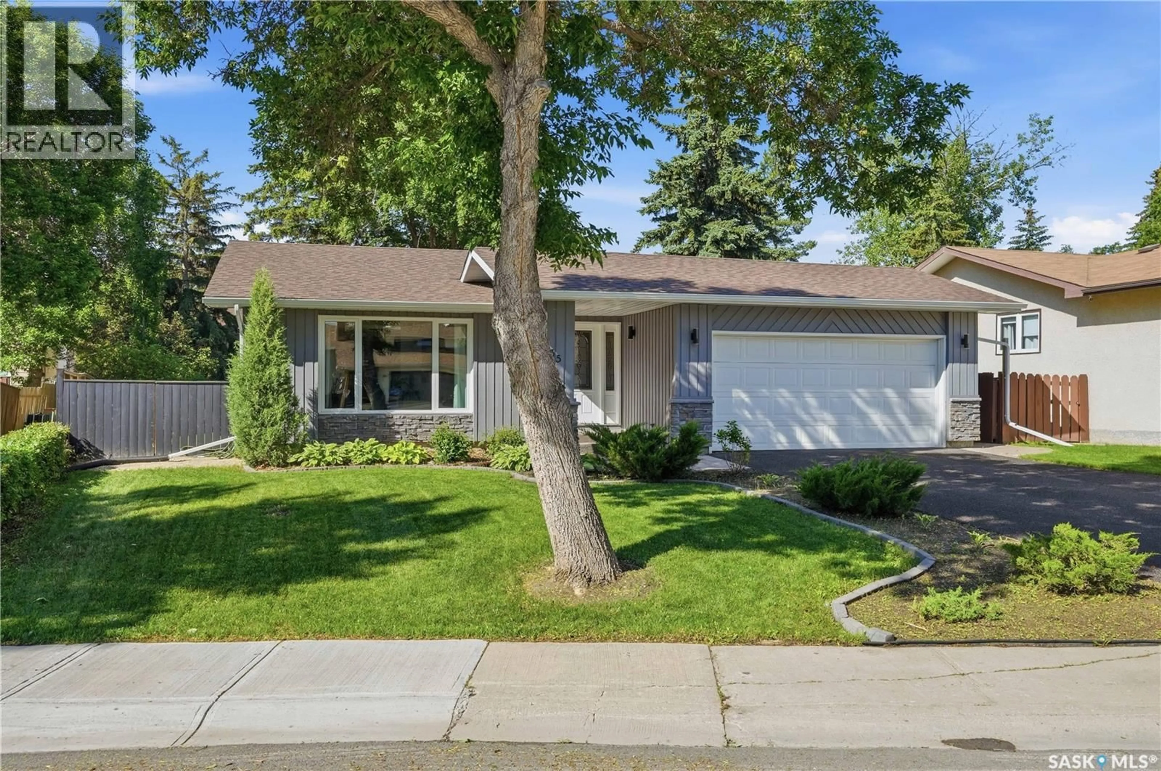 Home with vinyl exterior material, street for 35 PENFOLD PLACE, Regina Saskatchewan S4V0J7