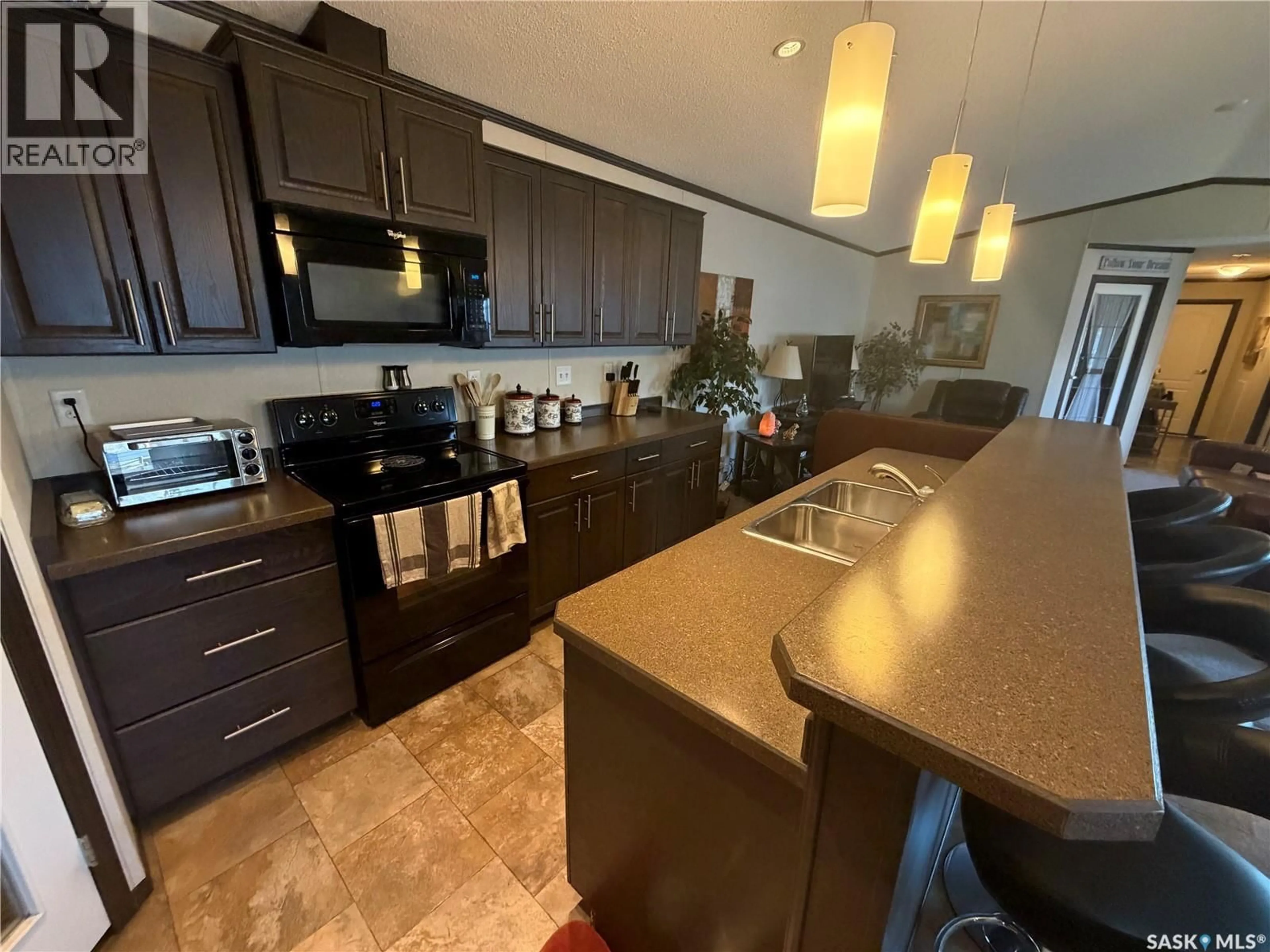 Open concept kitchen, ceramic/tile floor for 74 MULBERRY ROAD, Blucher Rm No. 343 Saskatchewan S7B0A4