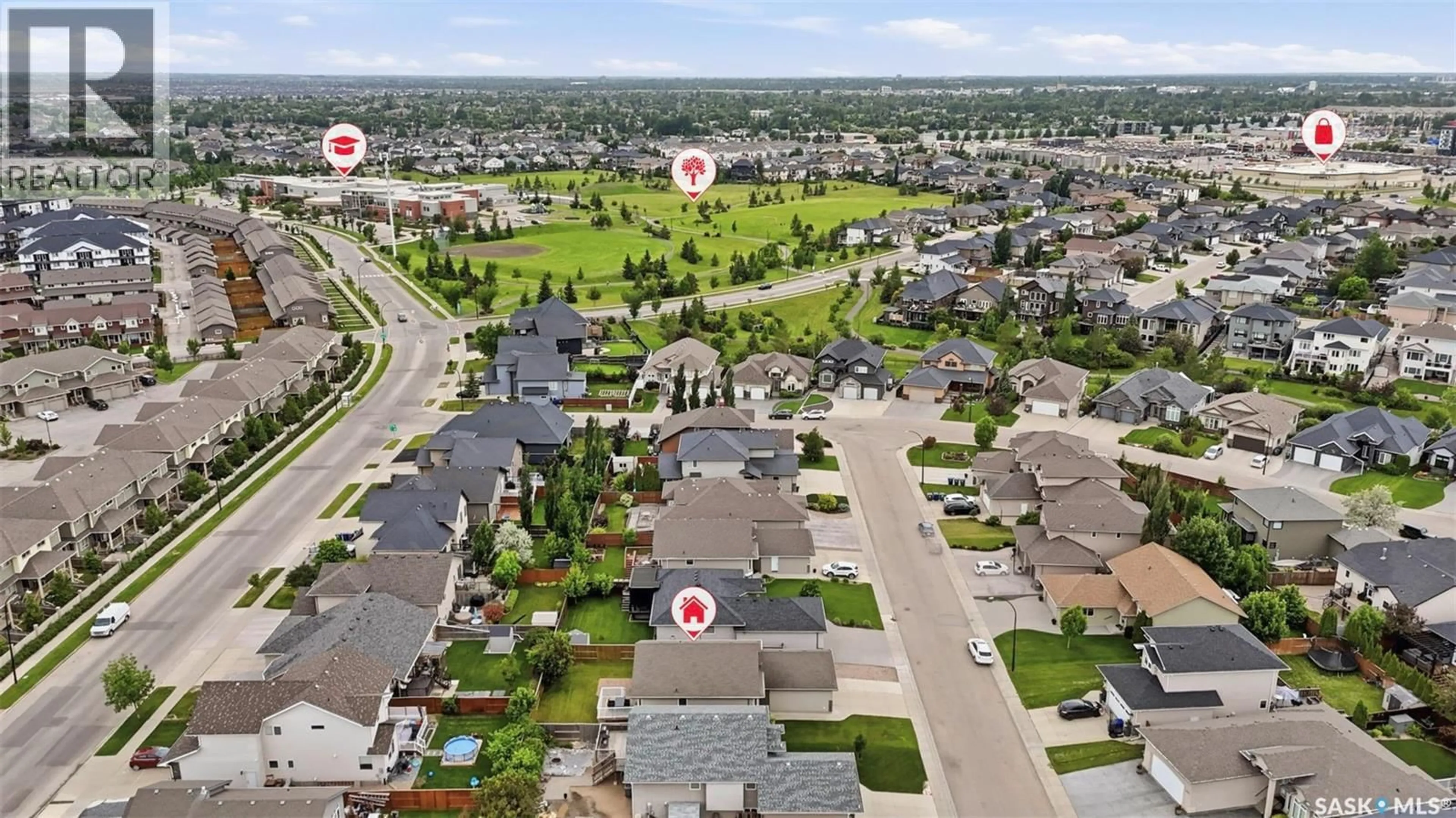 A pic from outside/outdoor area/front of a property/back of a property/a pic from drone, street for 223 TRIMBLE LANE, Saskatoon Saskatchewan S7W0C9