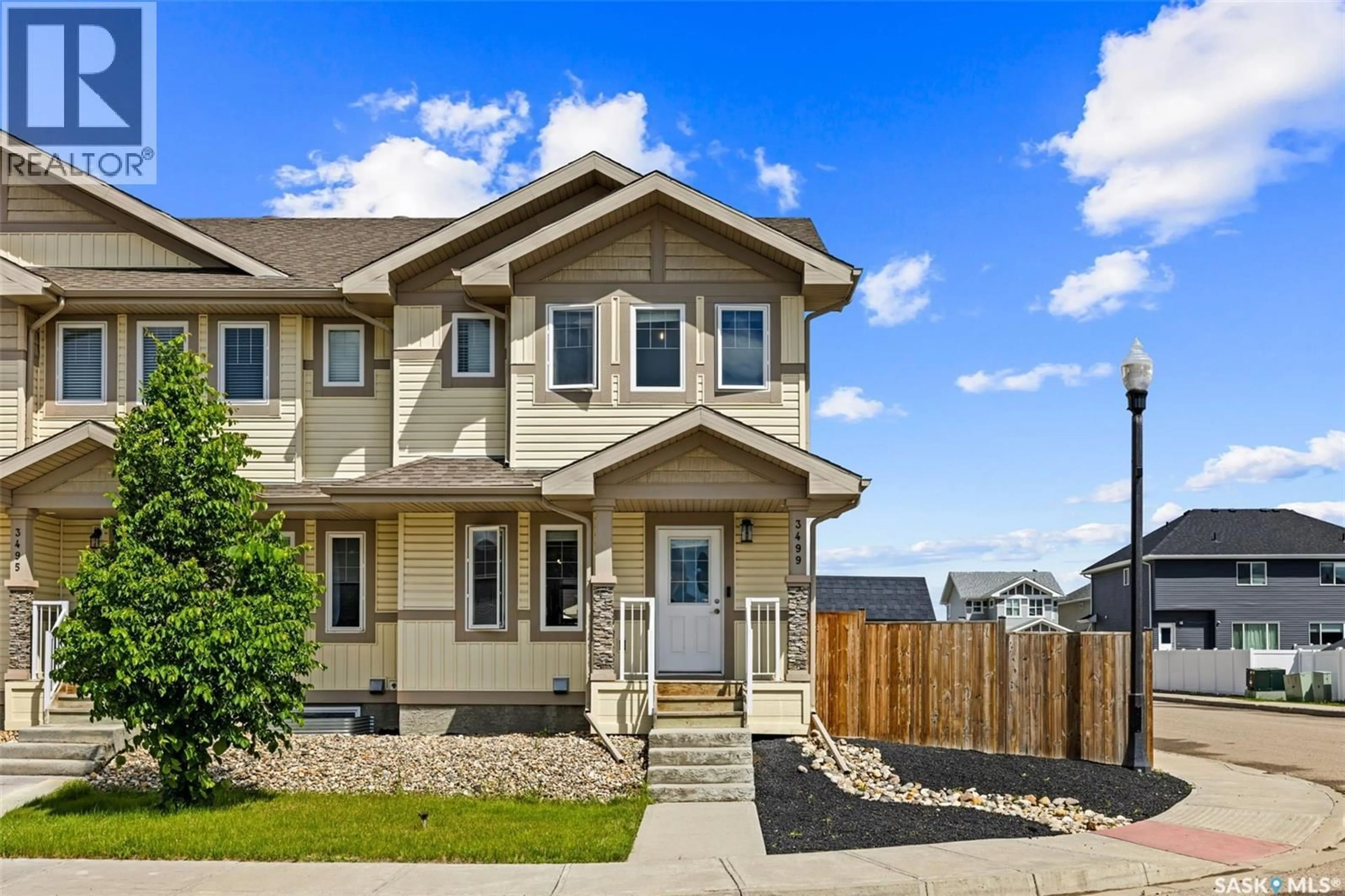 Home with vinyl exterior material, street for 3499 GREEN LAVENDER DRIVE, Regina Saskatchewan S4V3M6