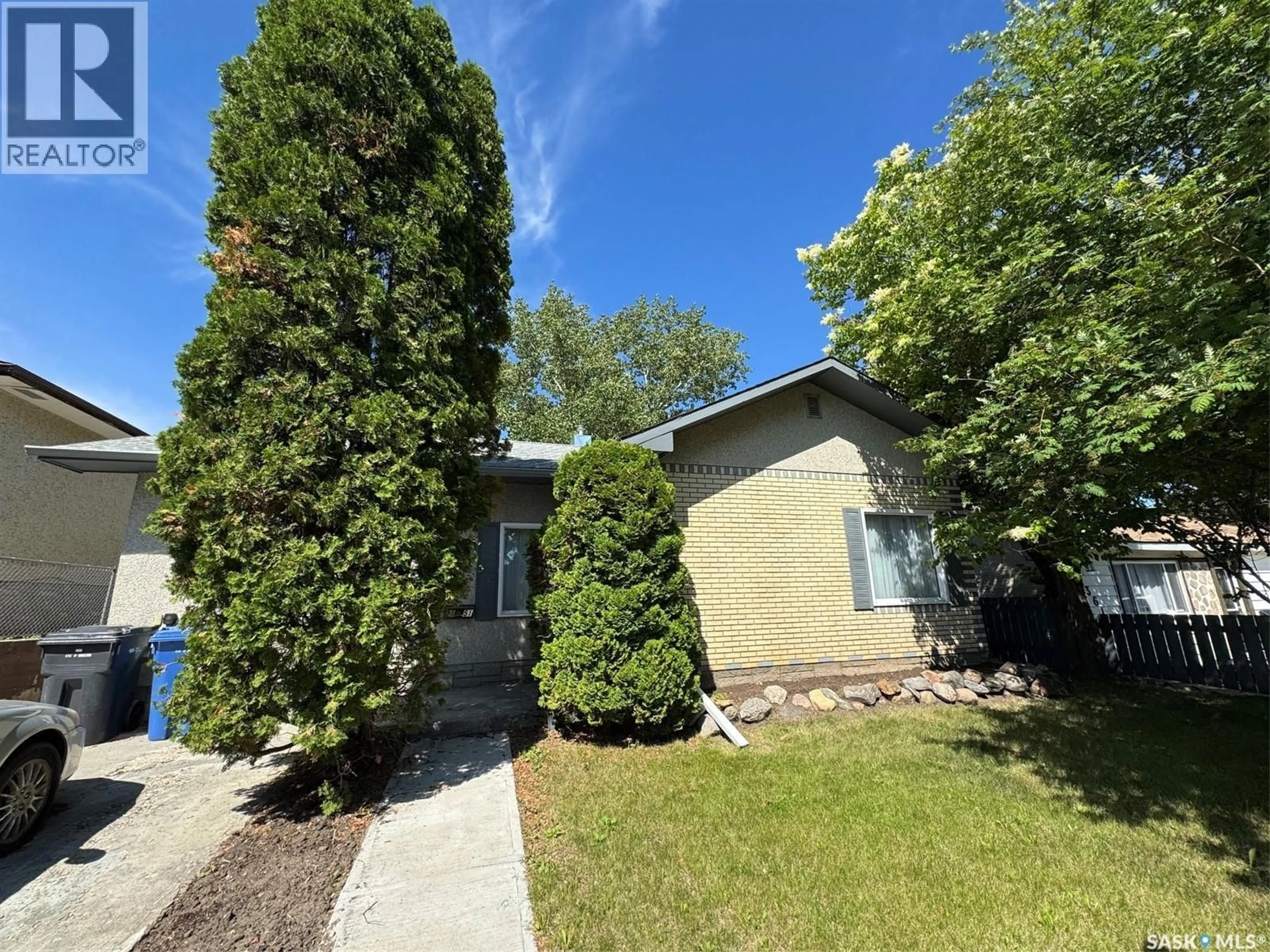 A pic from outside/outdoor area/front of a property/back of a property/a pic from drone, street for 1351 108TH STREET, North Battleford Saskatchewan S9A2B6