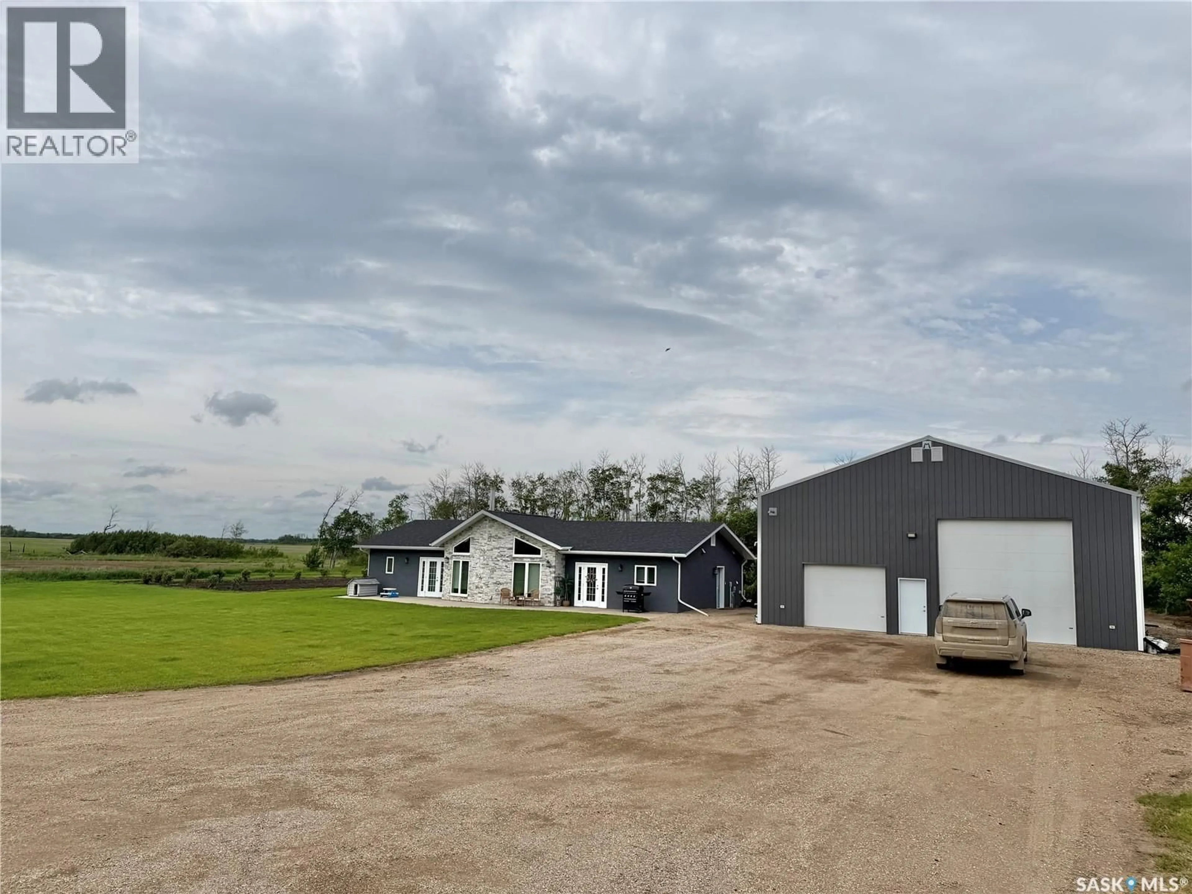 A pic from outside/outdoor area/front of a property/back of a property/a pic from drone, building for OPEN SKY ACRES, Wallace Rm No. 243 Saskatchewan S3N2V5