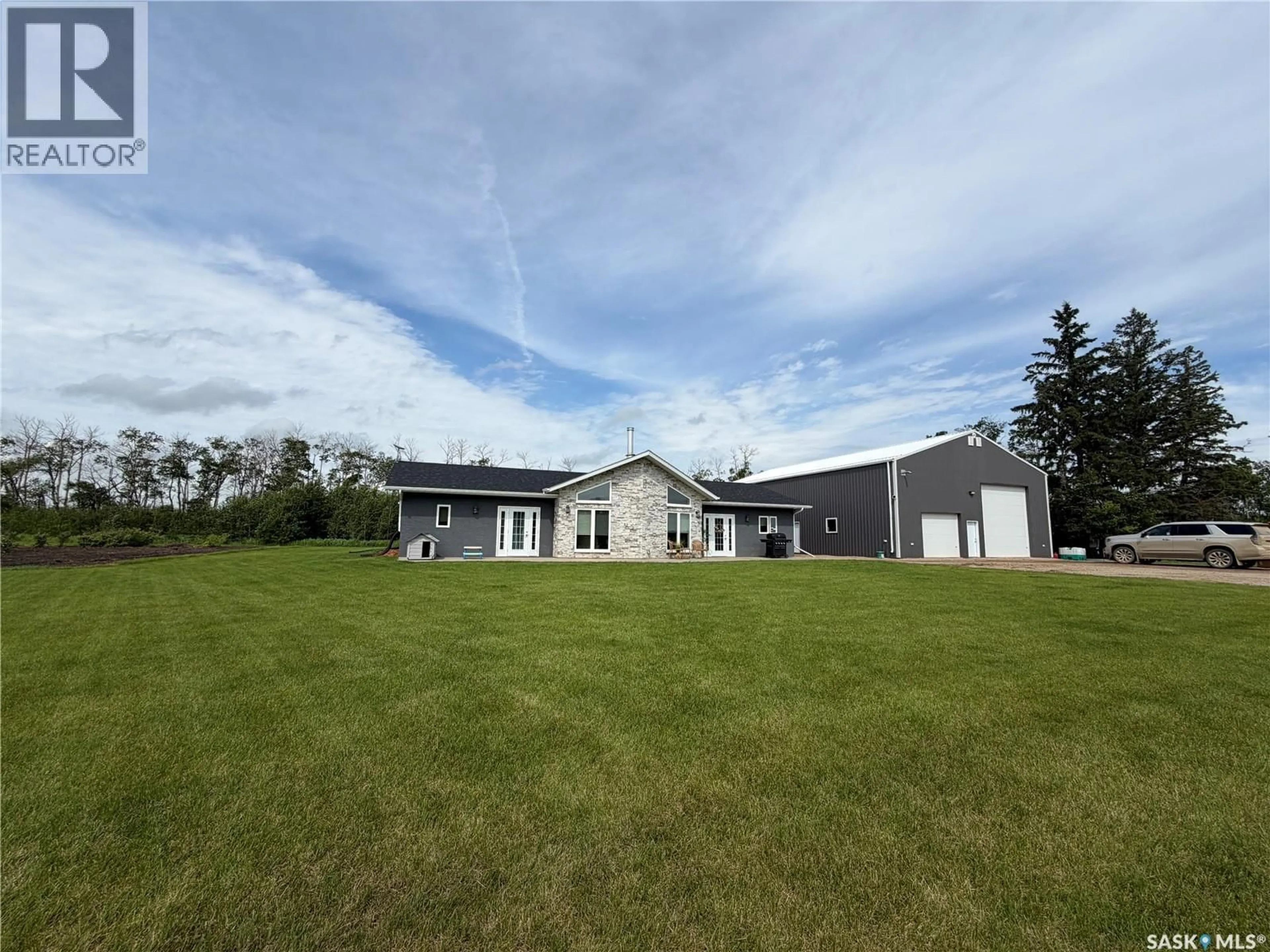A pic from outside/outdoor area/front of a property/back of a property/a pic from drone, building for OPEN SKY ACRES, Wallace Rm No. 243 Saskatchewan S3N2V5