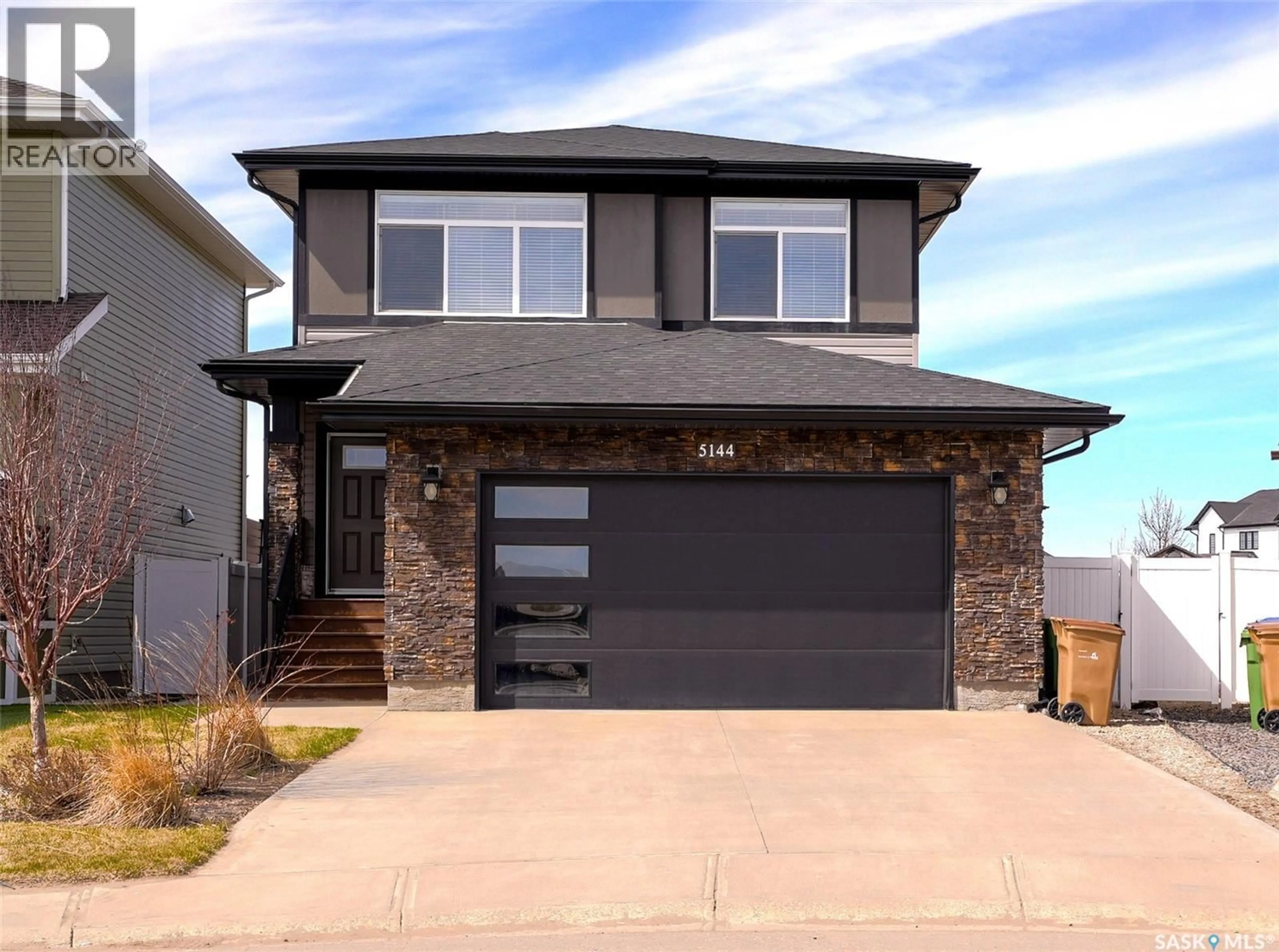 Home with vinyl exterior material, street for 5144 GREEN CRESCENT, Regina Saskatchewan S4V3S9