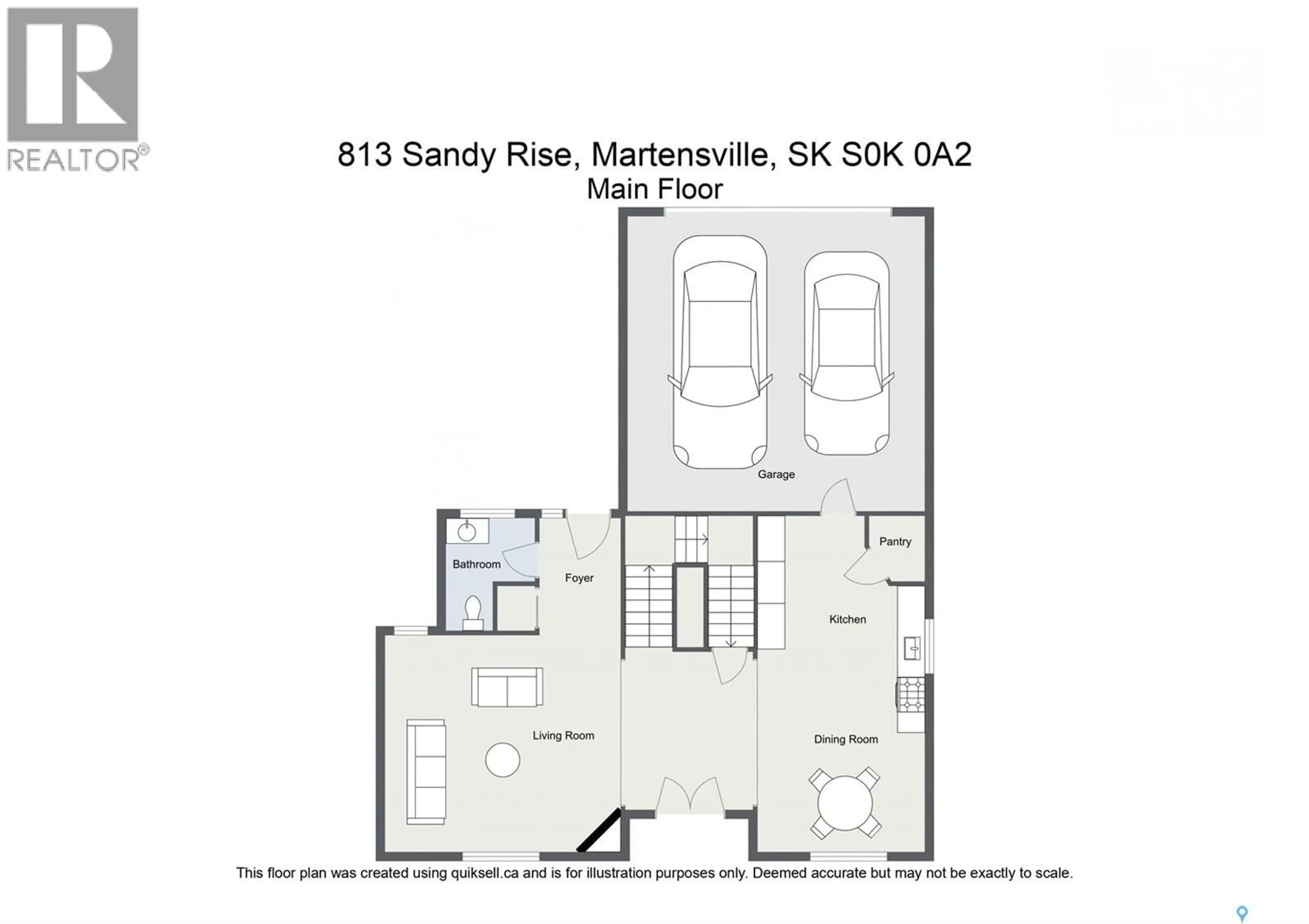 Floor plan for 813 SANDY RISE, Martensville Saskatchewan S0K2T2