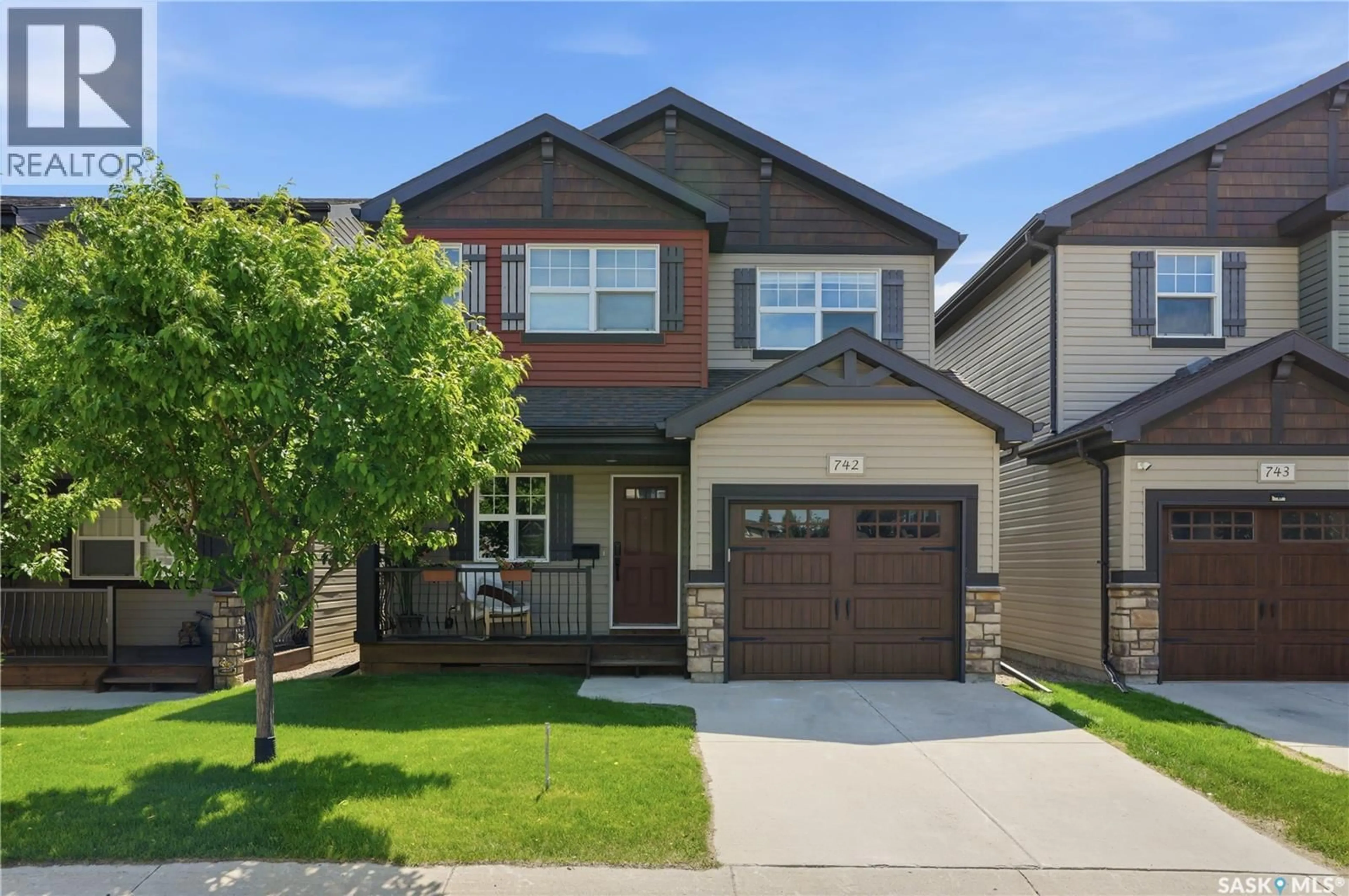 Home with brick exterior material, street for 742 150 LANGLOIS WAY, Saskatoon Saskatchewan S7T0L4