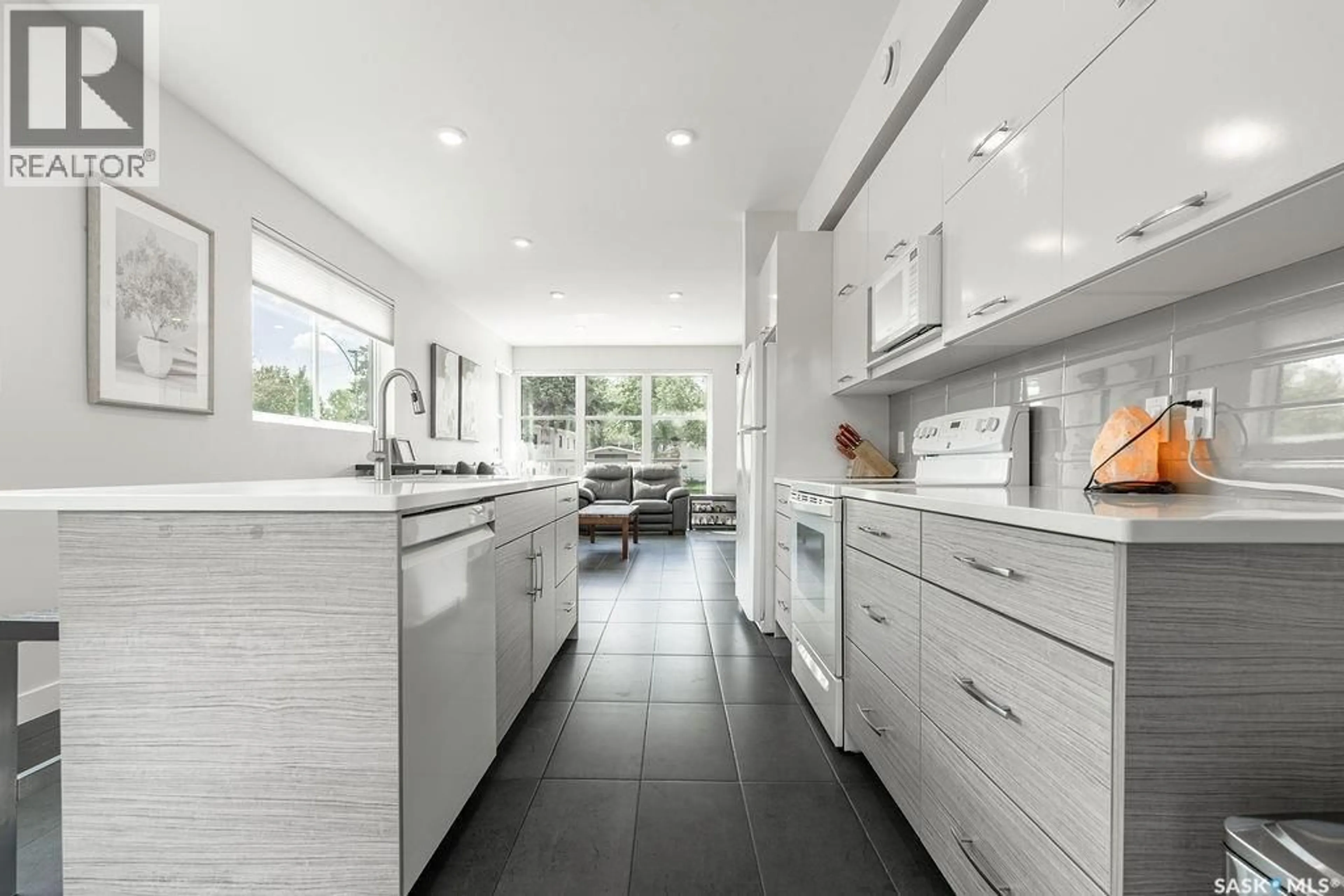 Contemporary kitchen, ceramic/tile floor for 1302 EDWARD AVENUE, Saskatoon Saskatchewan S7K3B1