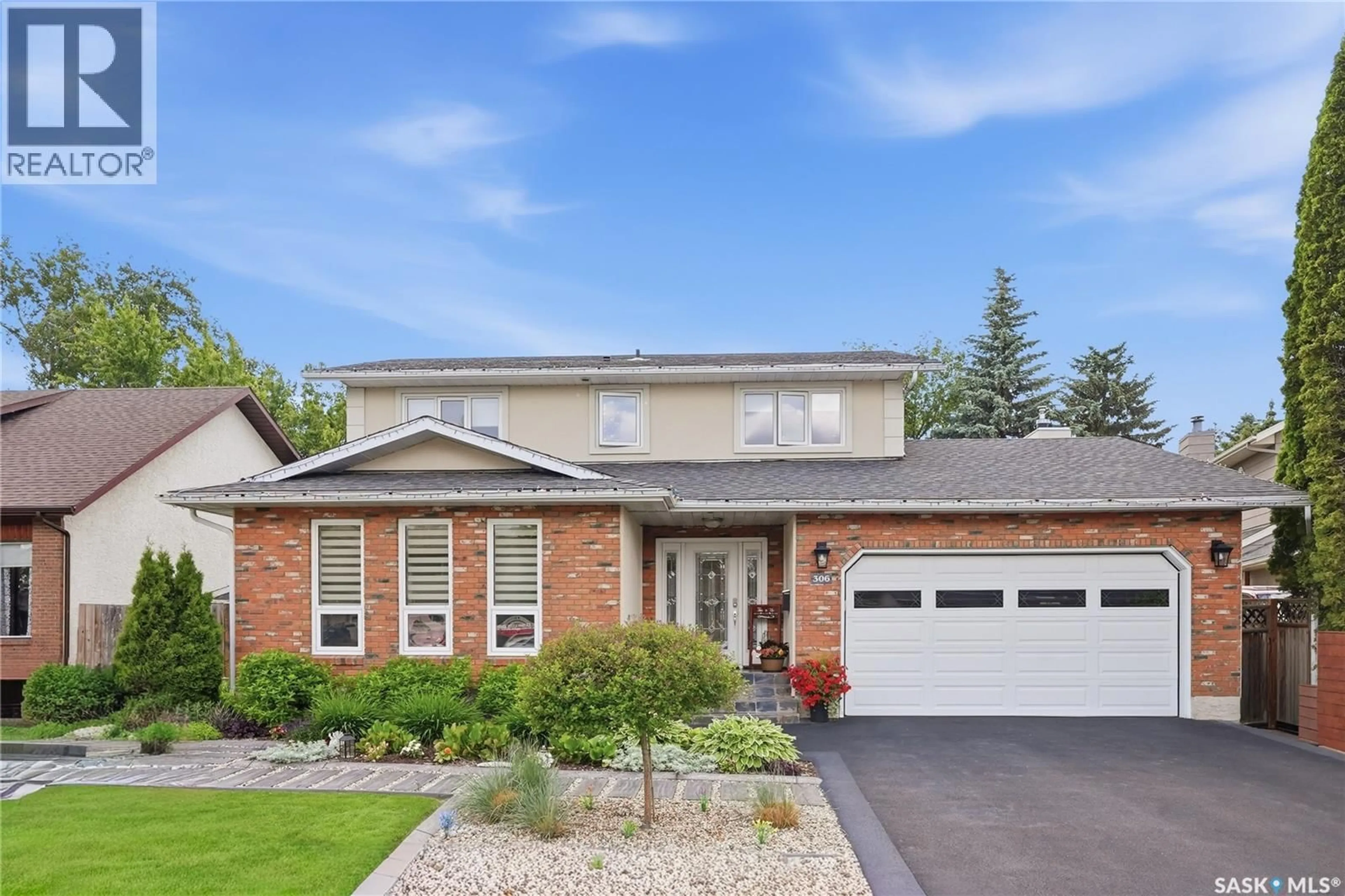 Home with brick exterior material, street for 306 NOKOMIS PLACE, Saskatoon Saskatchewan S7K5E2