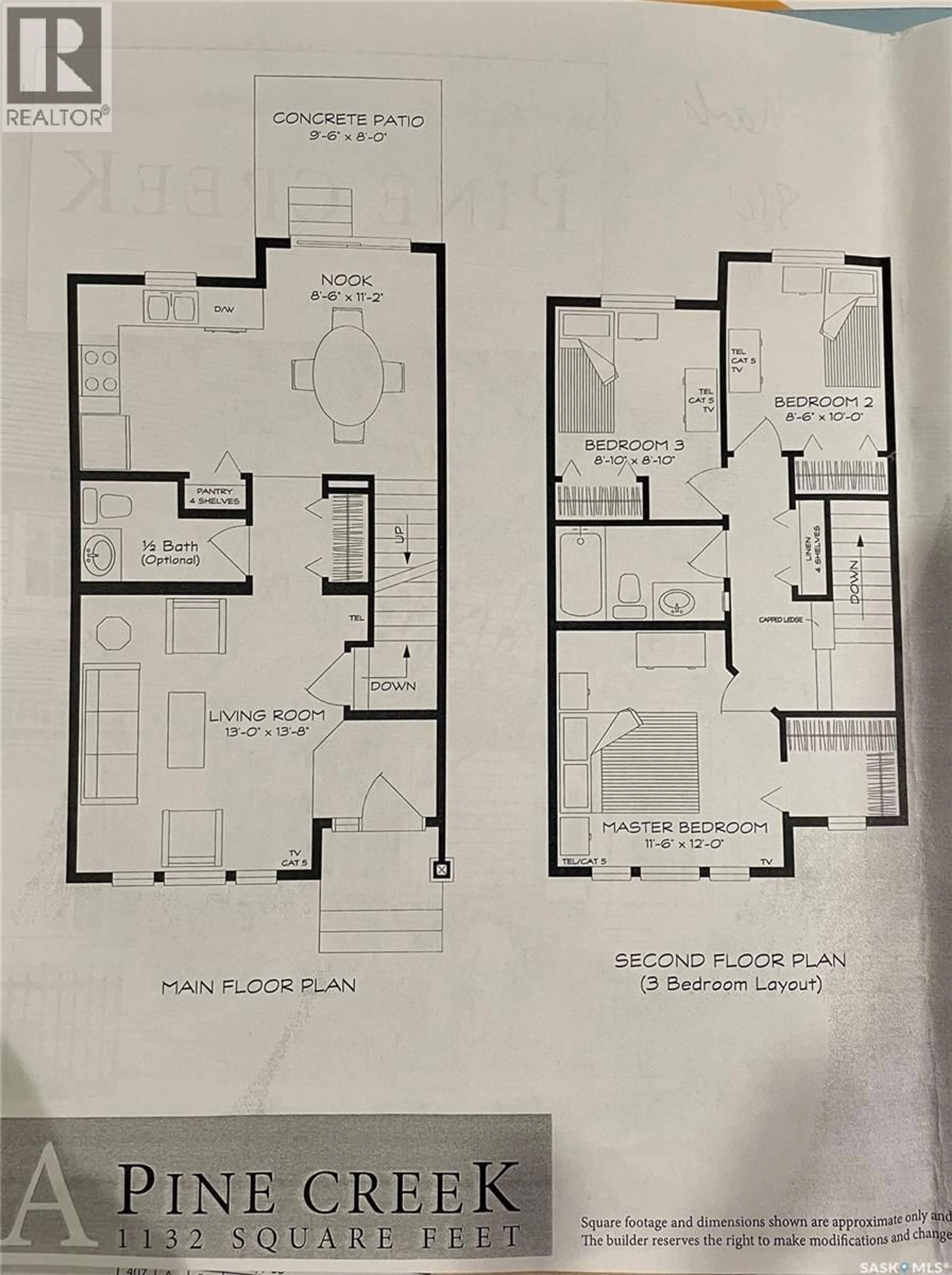 Floor plan for 303 SLIMMON PLACE, Saskatoon Saskatchewan S7V0A8