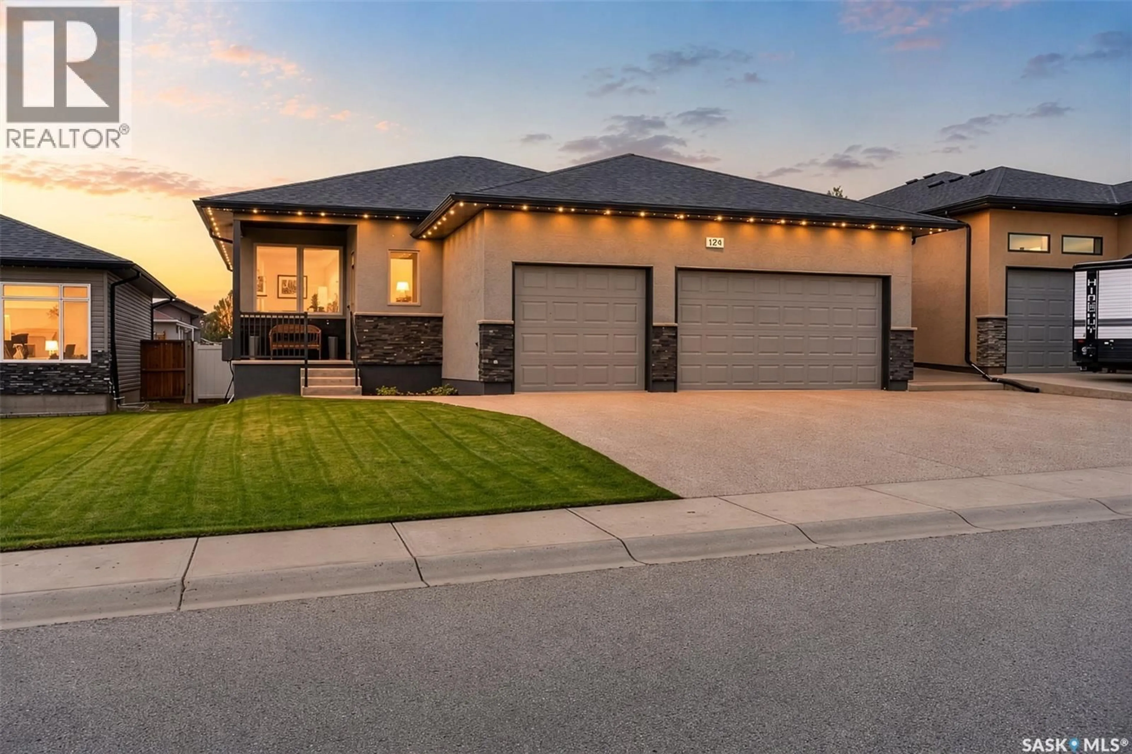 Home with brick exterior material, street for 124 EVERTON CRESCENT, Moose Jaw Saskatchewan S6K0A3