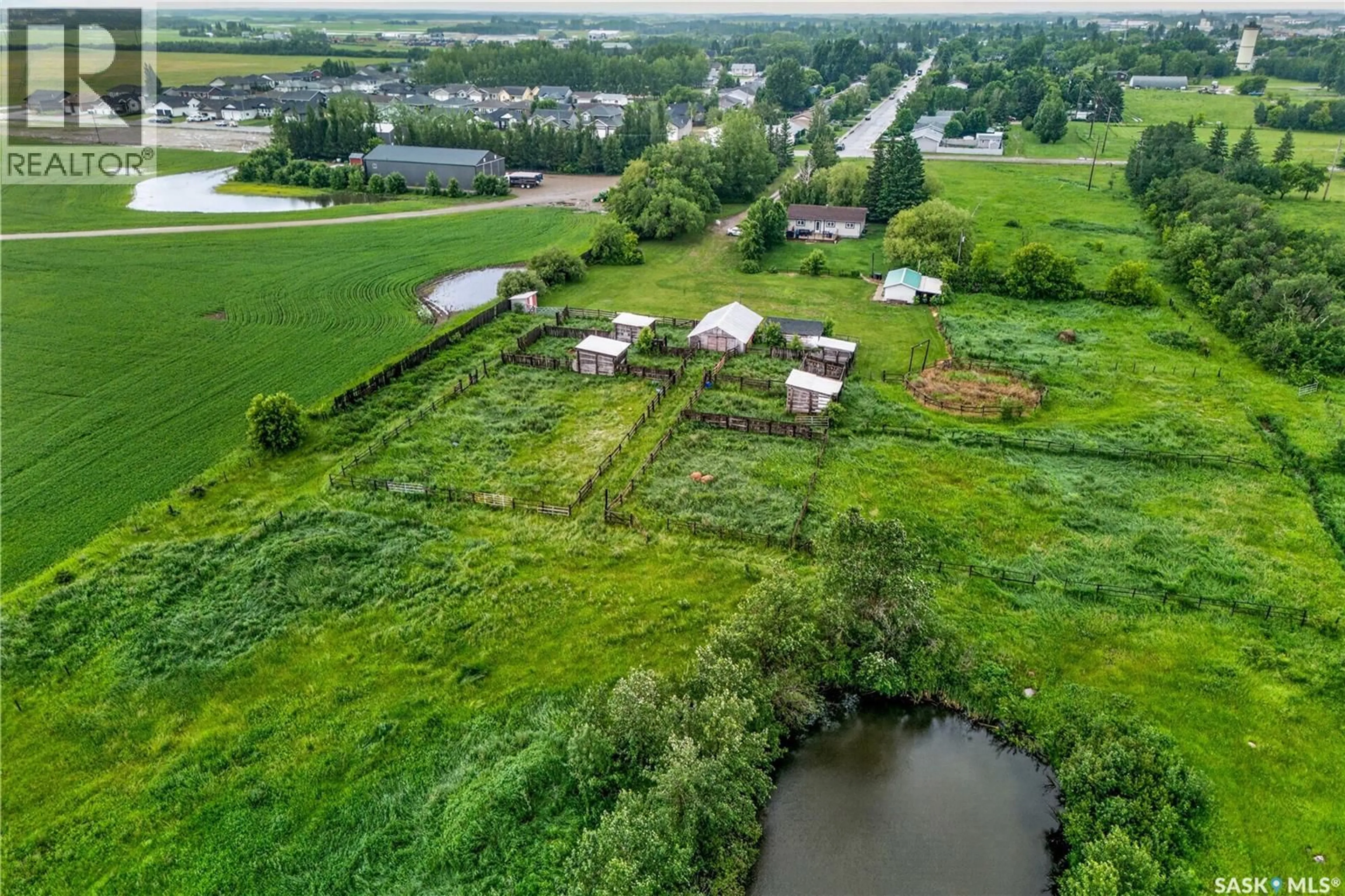 A pic from outside/outdoor area/front of a property/back of a property/a pic from drone, water/lake/river/ocean view for 200 101ST STREET, Humboldt Saskatchewan S0K2A0