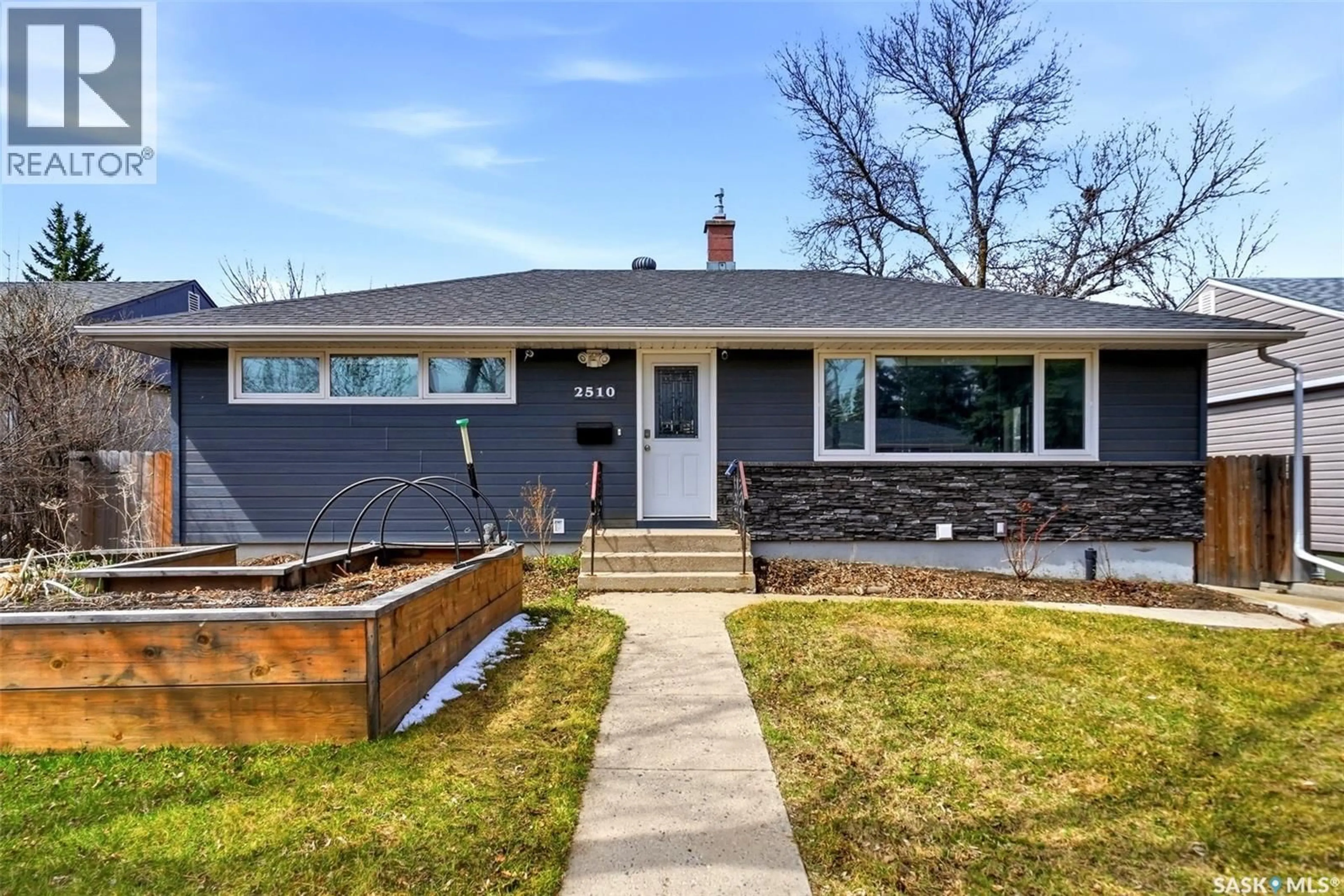Home with vinyl exterior material, street for 2510 EDWARD STREET, Regina Saskatchewan S4S0M8
