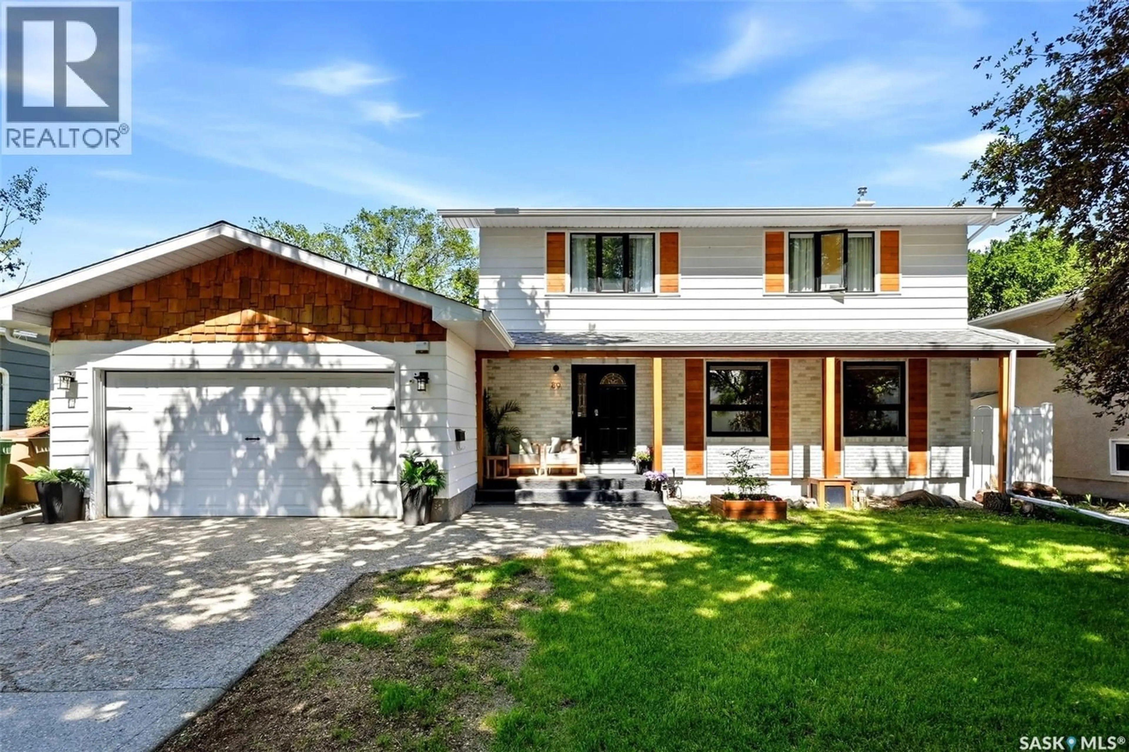 Home with vinyl exterior material, street for 89 PATTERSON DRIVE, Regina Saskatchewan S4S3X1