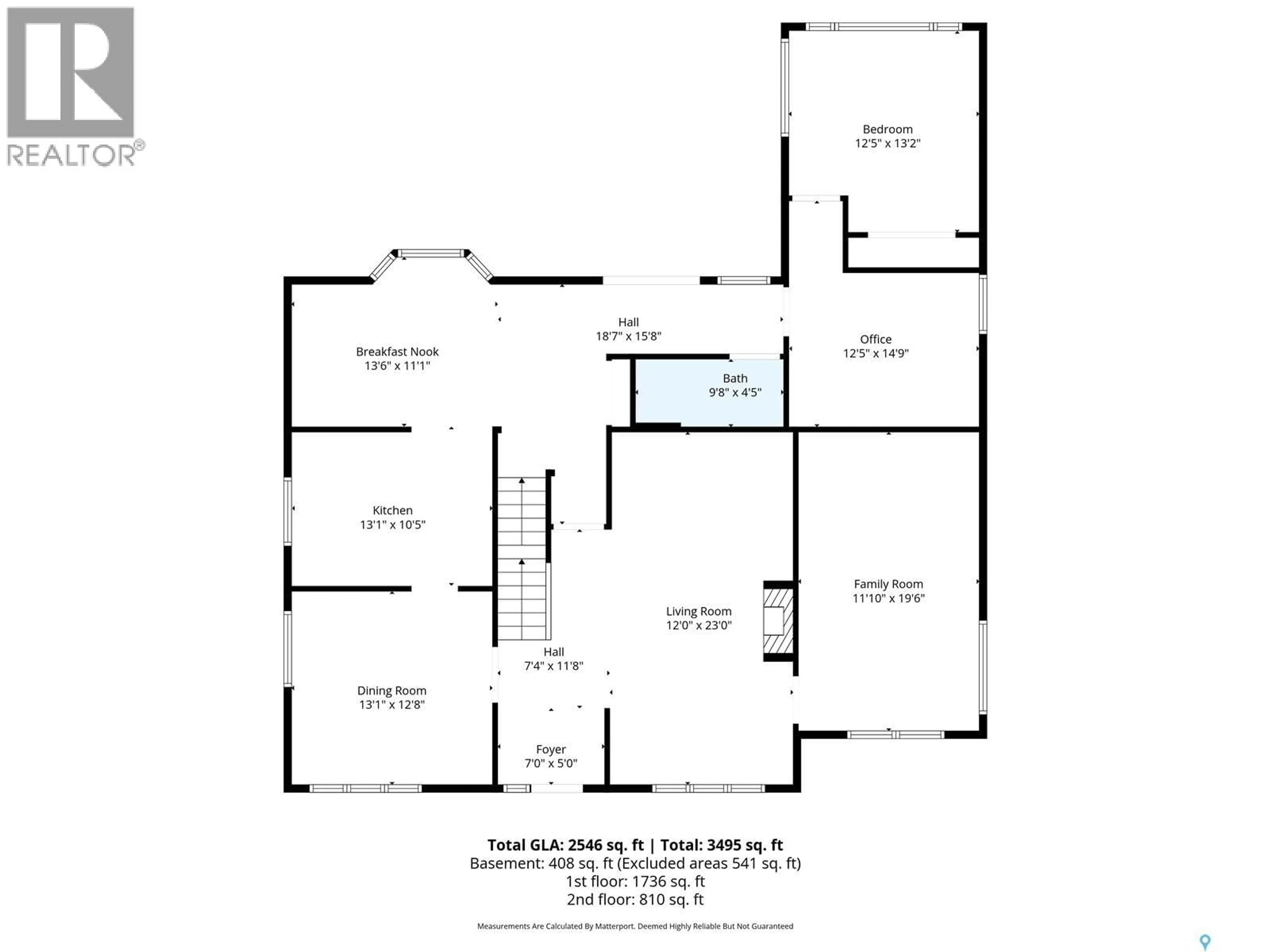 Floor plan for 208 SASKATCHEWAN CRESCENT, Saskatoon Saskatchewan S7M0A5