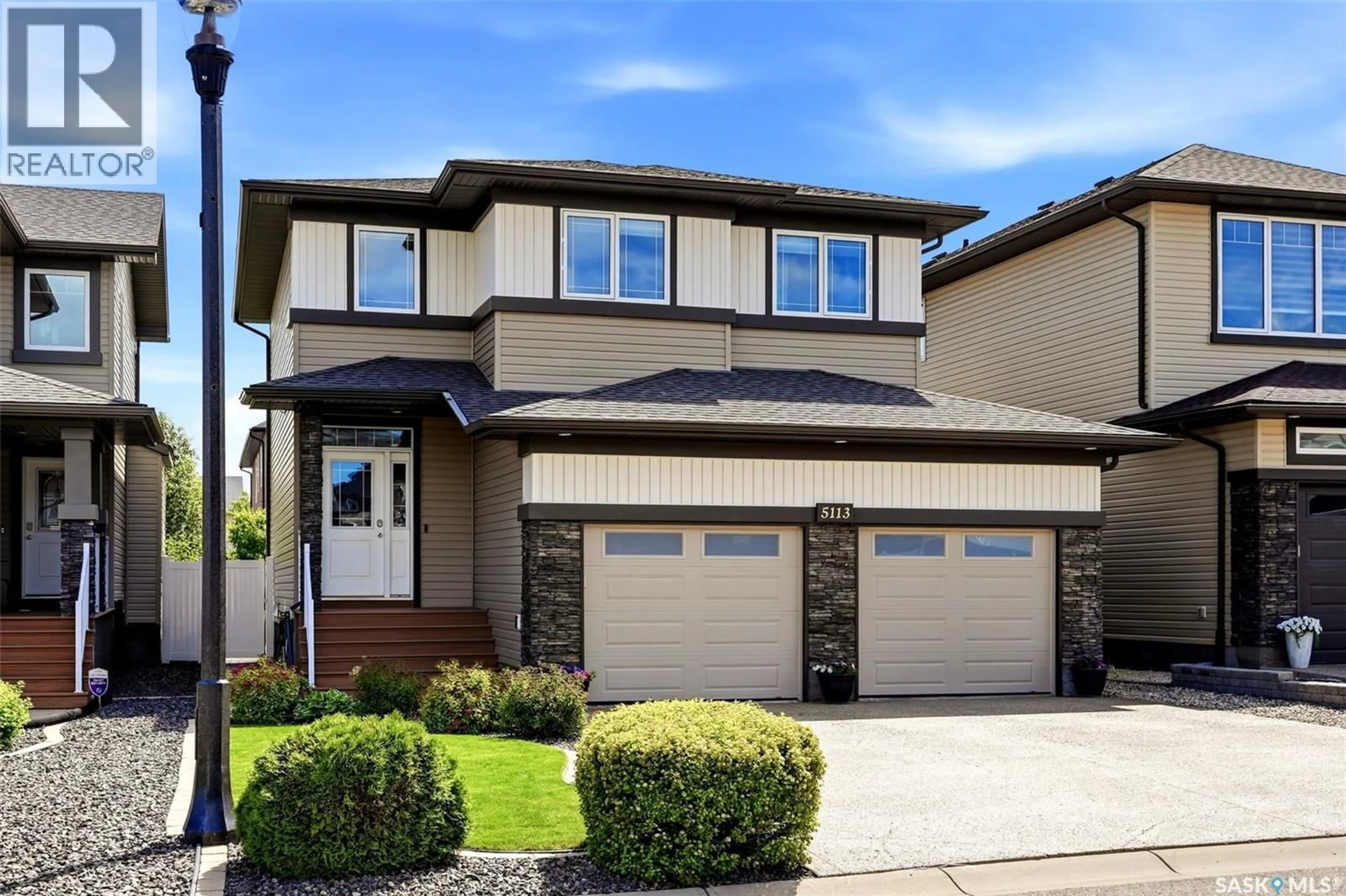 Home with vinyl exterior material, street for 5113 SNOWBIRDS CRESCENT, Regina Saskatchewan S4W0H5