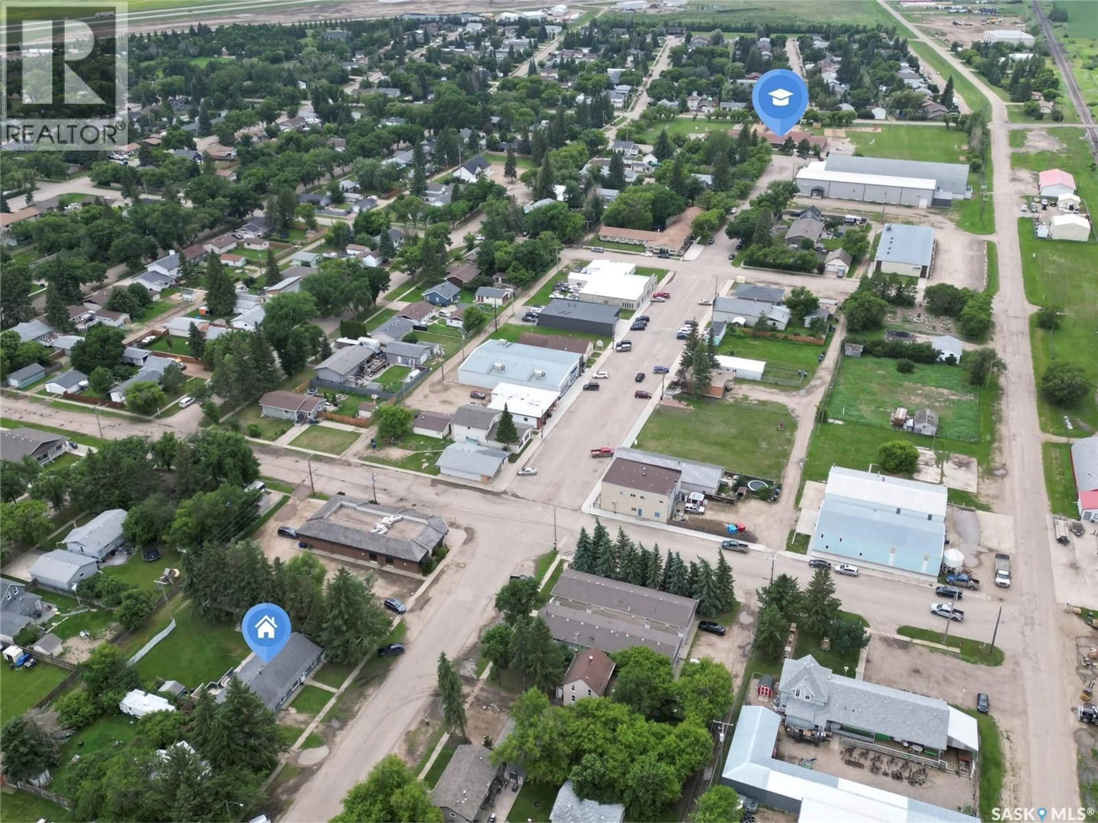 A pic from outside/outdoor area/front of a property/back of a property/a pic from drone, street for 314 MAIN STREET, Langham Saskatchewan S0K2L0
