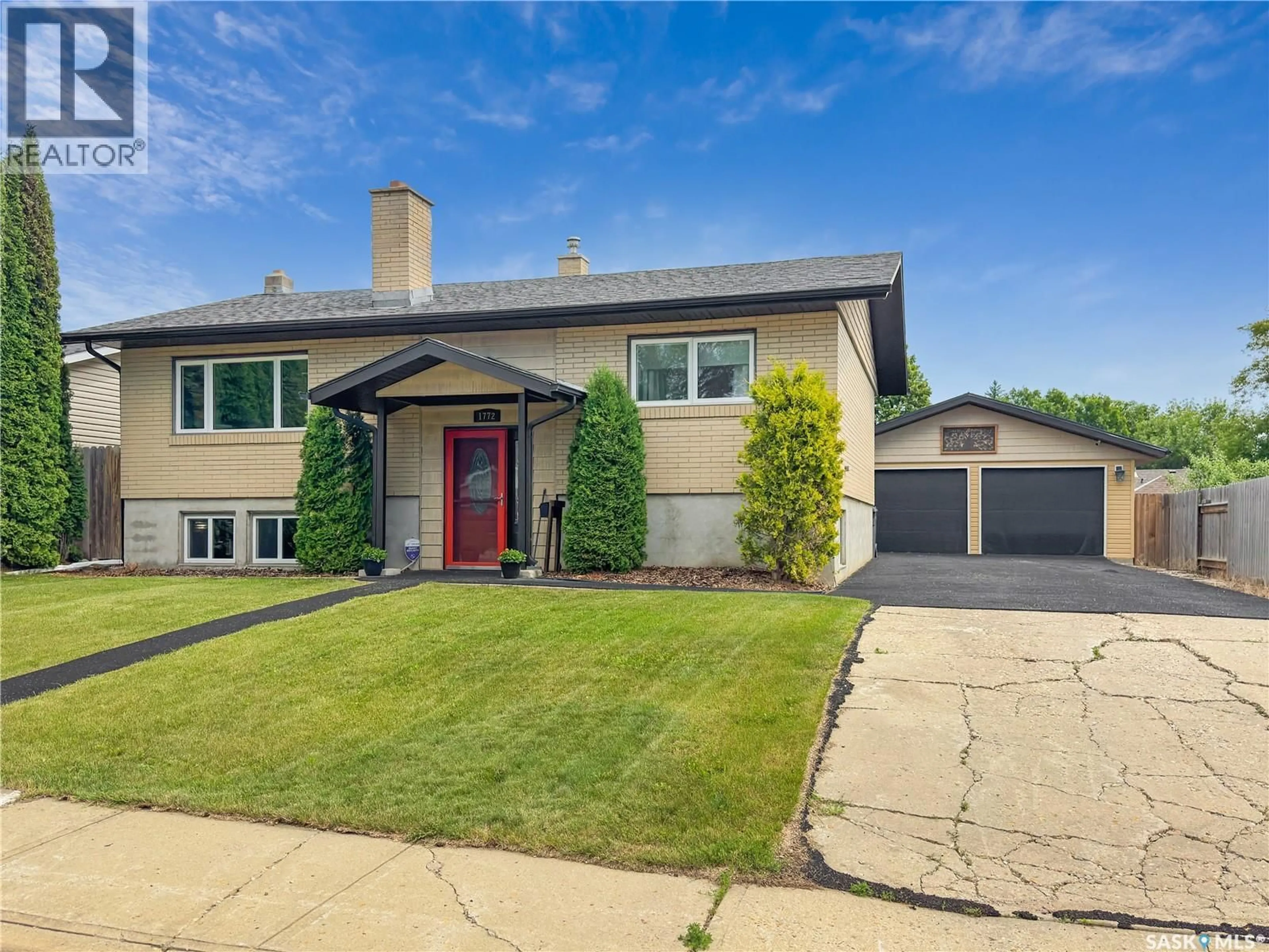 Home with brick exterior material, street for 1772 CENTENNIAL CRESCENT, North Battleford Saskatchewan S9A3J3