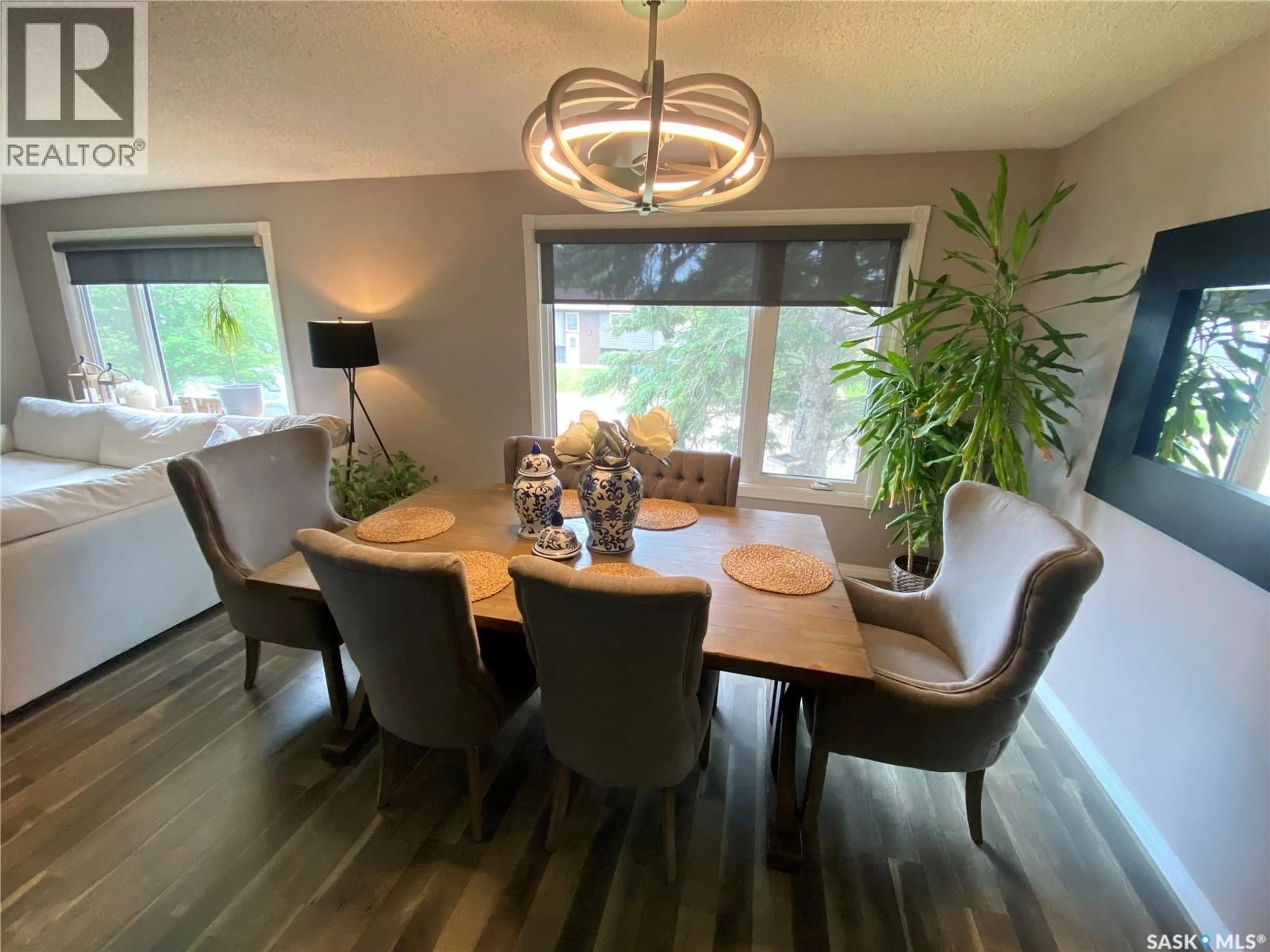 Dining room, wood/laminate floor for 109 STEWART CRESCENT, Yorkton Saskatchewan S3N3J4