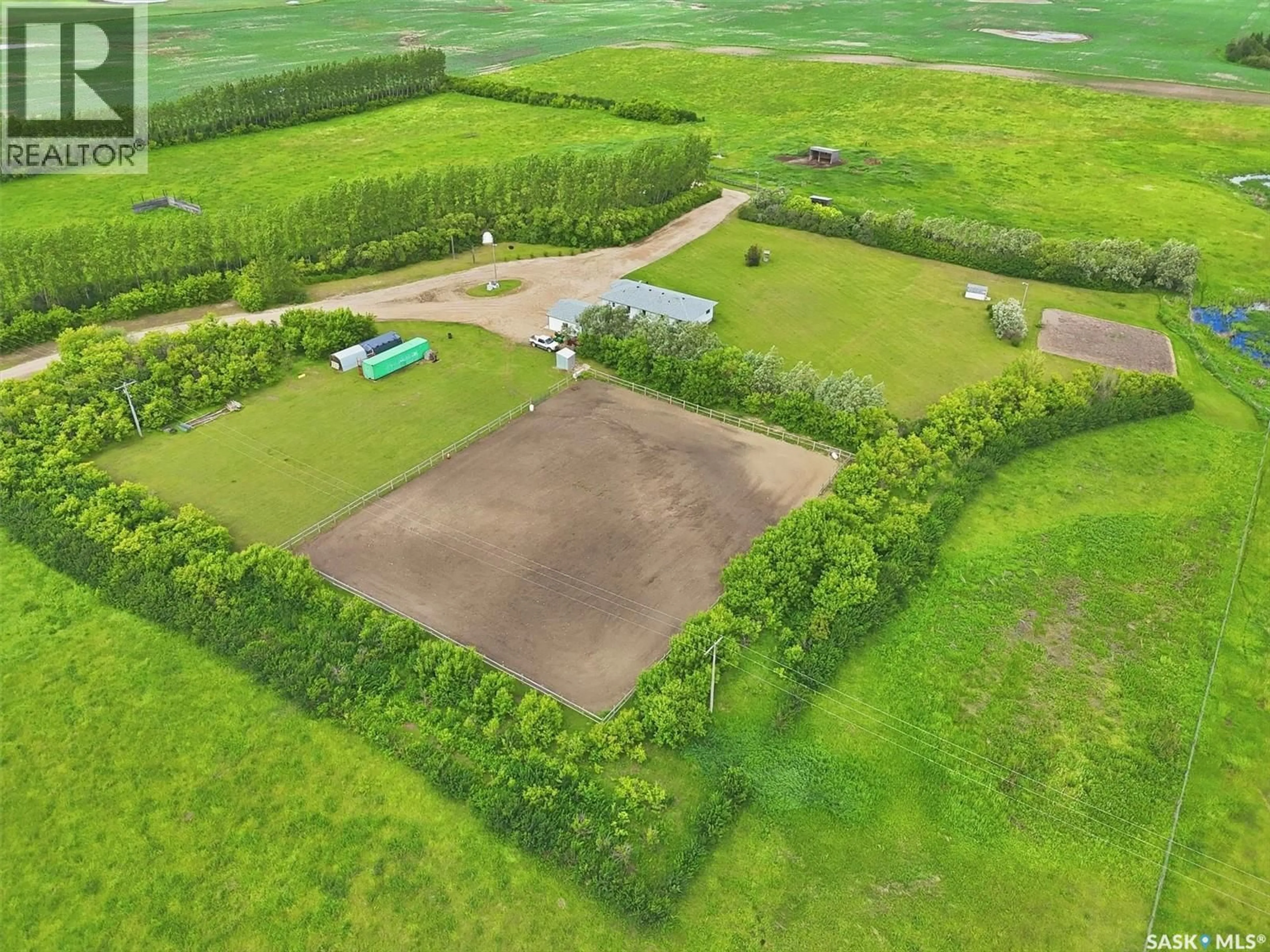 A pic from outside/outdoor area/front of a property/back of a property/a pic from drone, unknown for 17515 HIGHWAY 5 ACREAGE, Aberdeen Rm No. 373 Saskatchewan S7A0A9