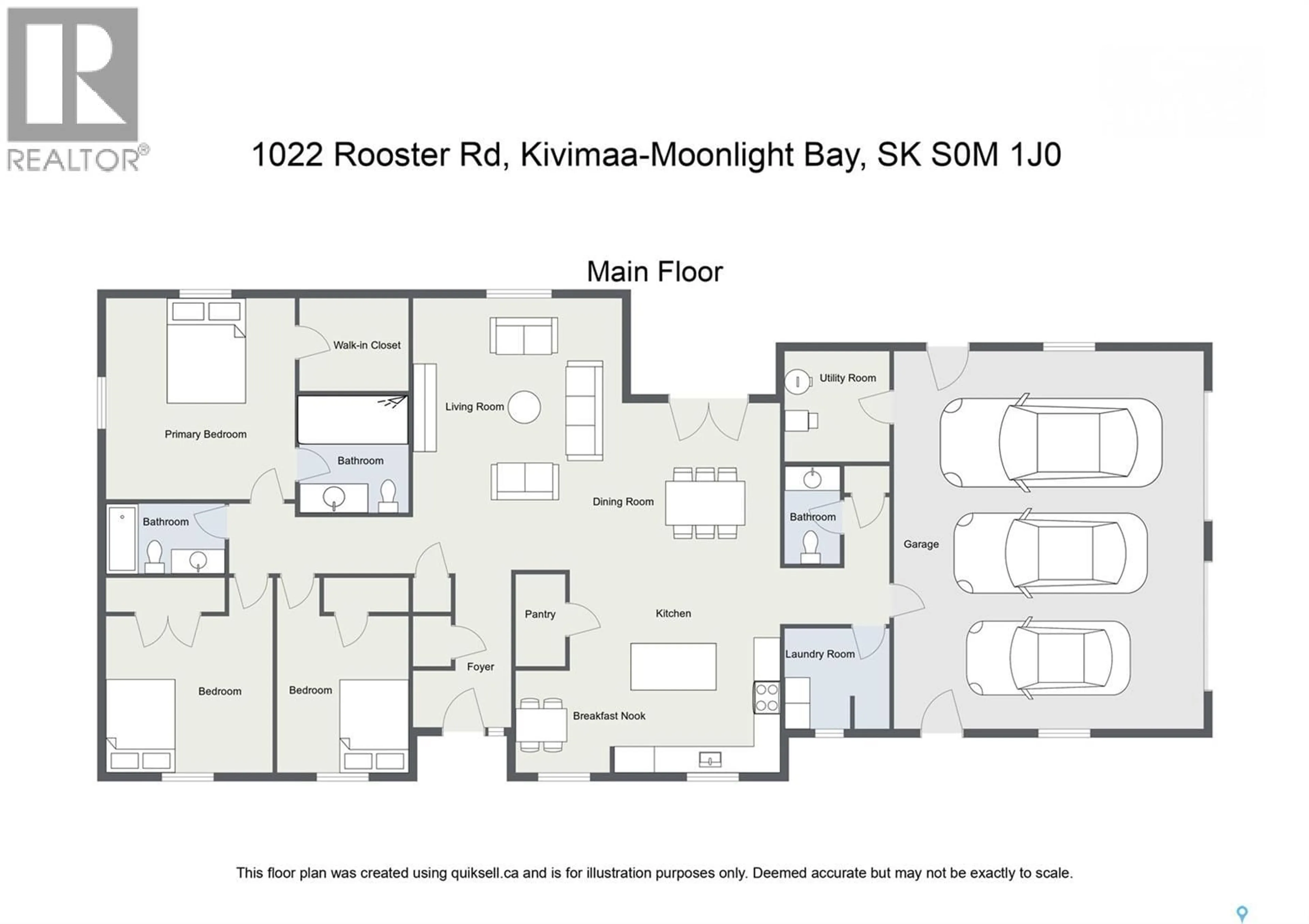 Floor plan for 1022 ROOSTER ROAD, Turtle Lake Saskatchewan S0M1J0
