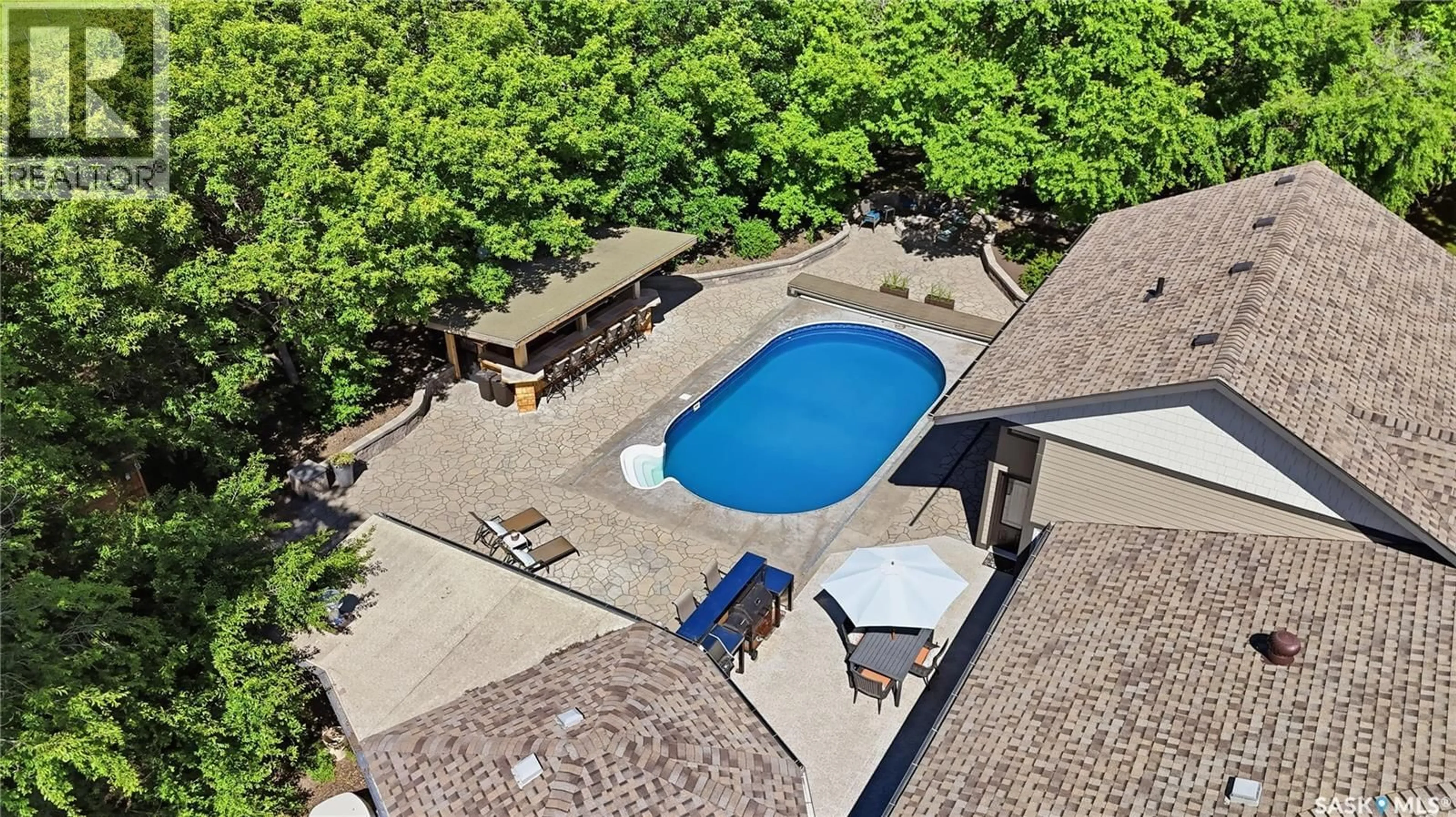 A pic from outside/outdoor area/front of a property/back of a property/a pic from drone, water/lake/river/ocean view for at White City - DOUGLAS ACREAGE, Edenwold Rm No.158 Saskatchewan S4L5B1
