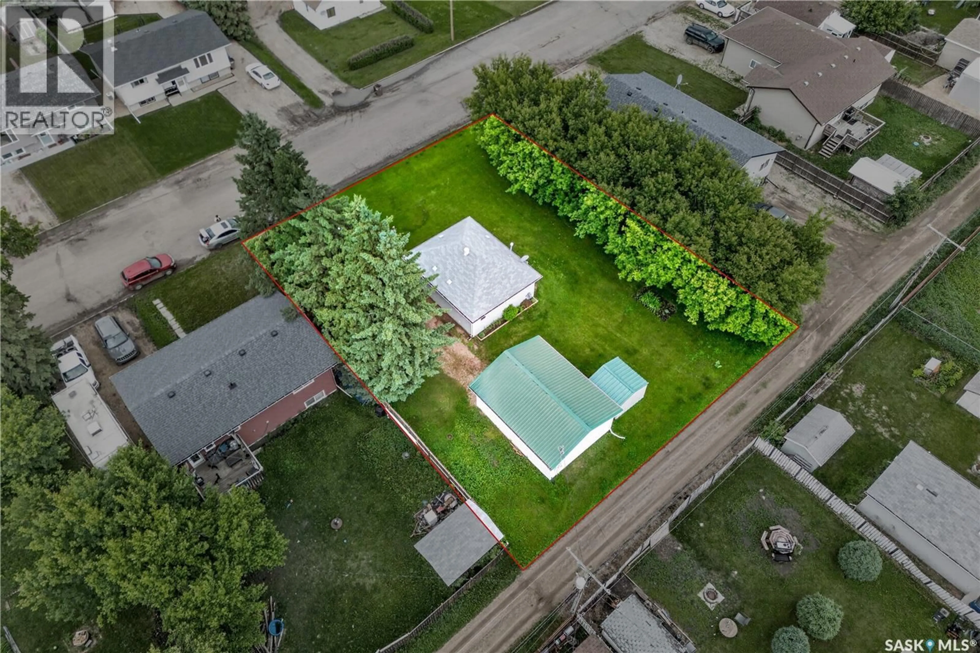 A pic from outside/outdoor area/front of a property/back of a property/a pic from drone, street for 229 LENDRUM STREET, Melfort Saskatchewan S0E1A0