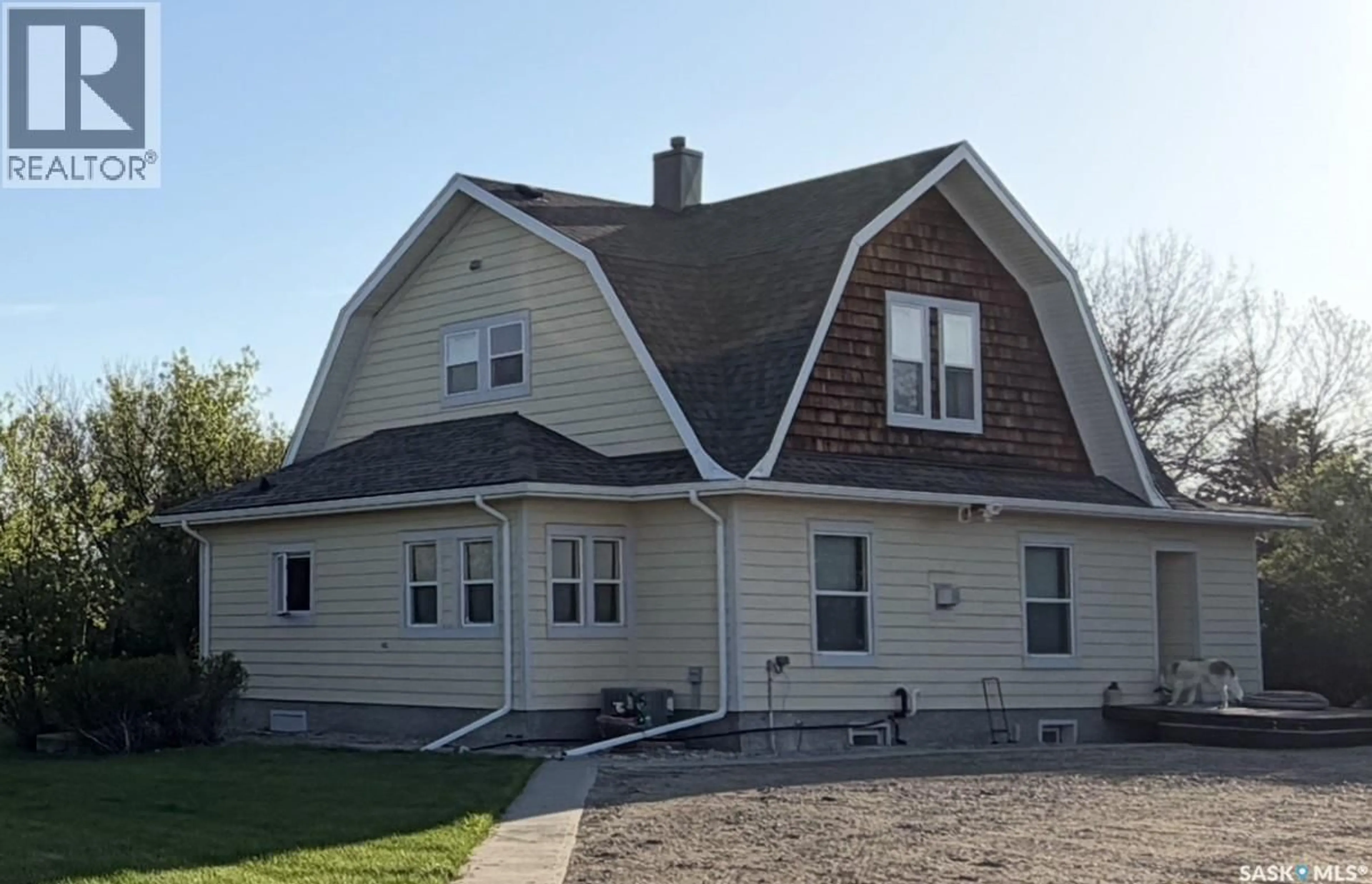 Home with vinyl exterior material, street for 21 14 22-W2, Rouleau Saskatchewan S0G4H0
