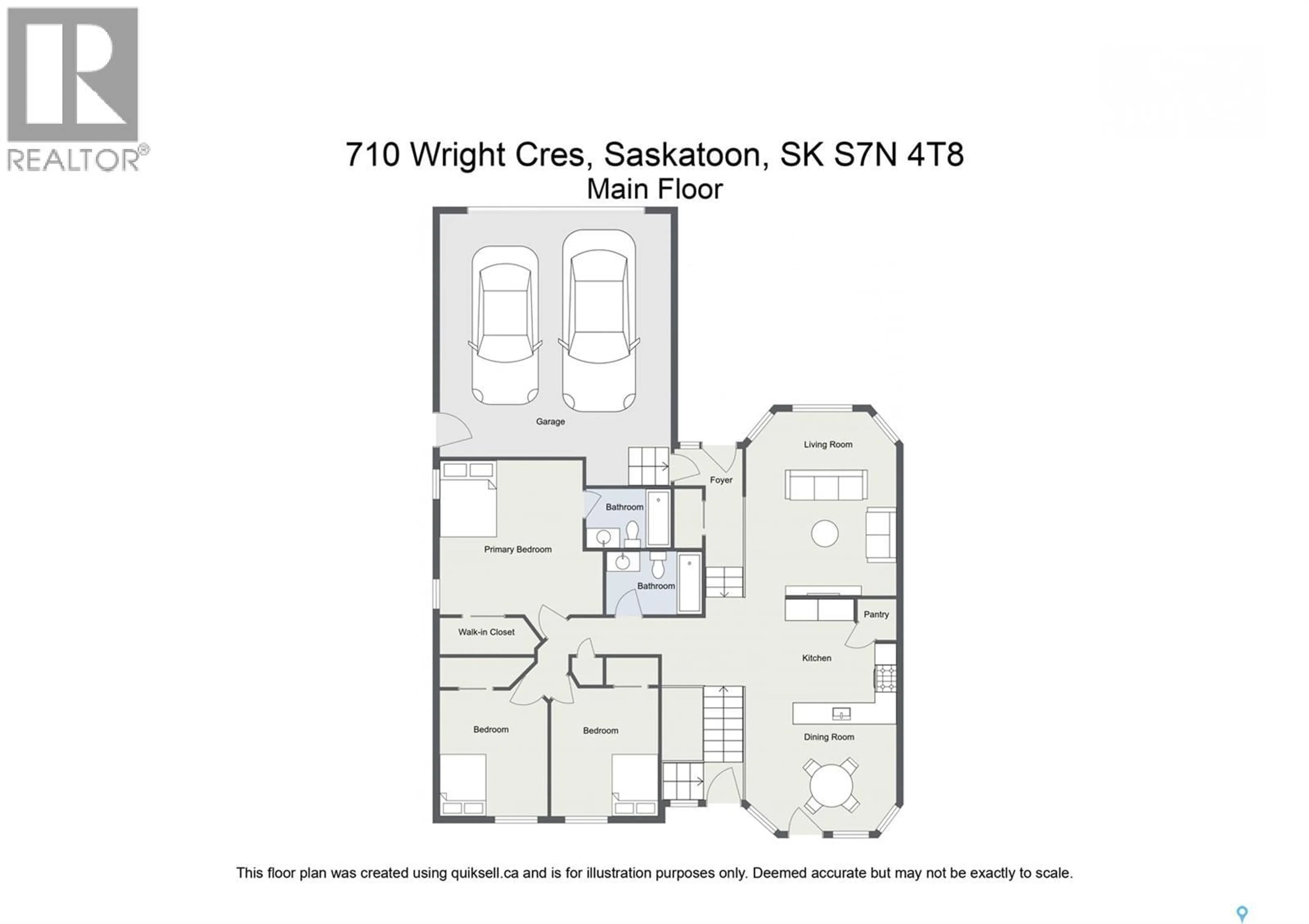 Floor plan for 710 WRIGHT CRESCENT, Saskatoon Saskatchewan S7N4T7