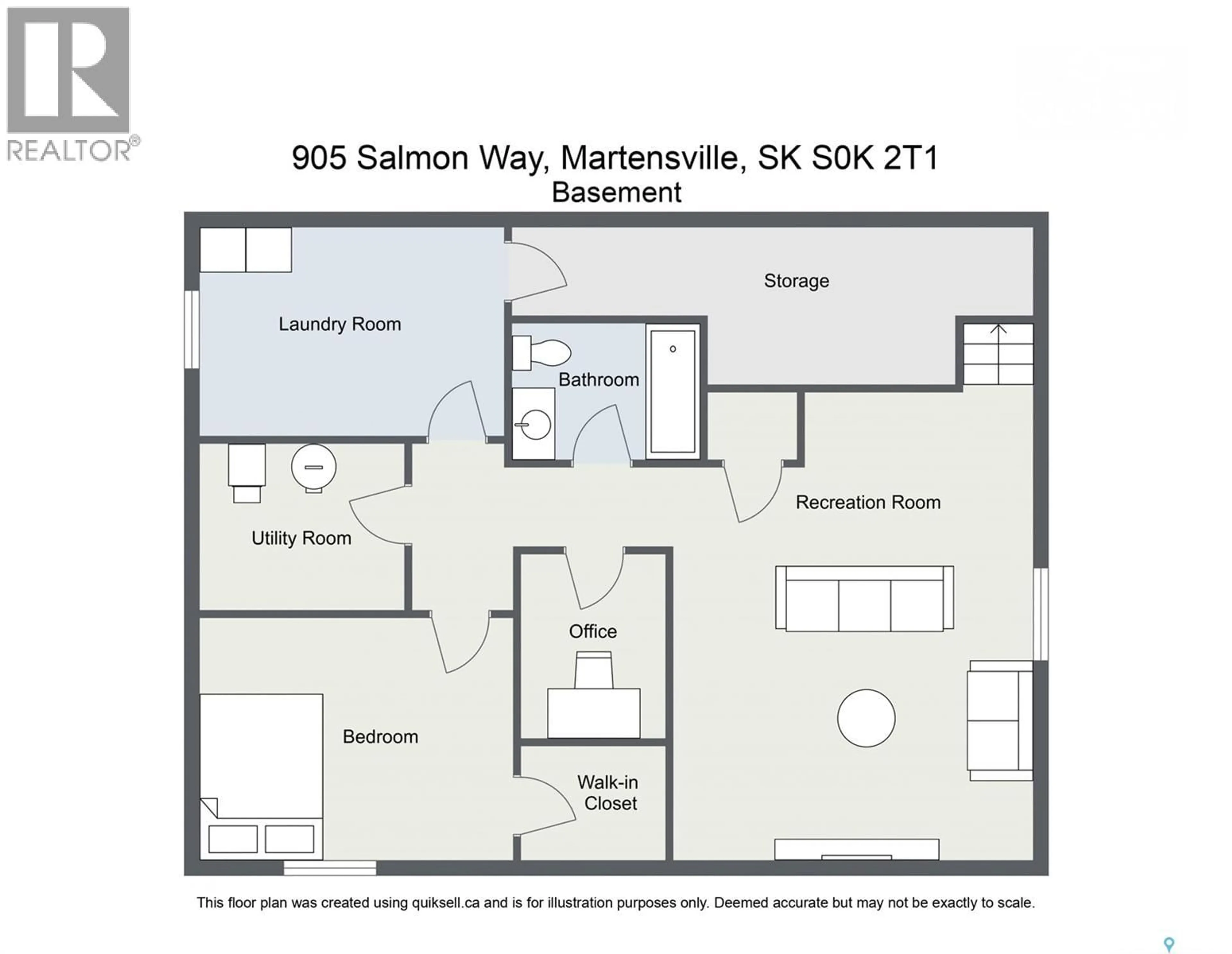 Floor plan for 905 SALMON WAY, Martensville Saskatchewan S0K2T1