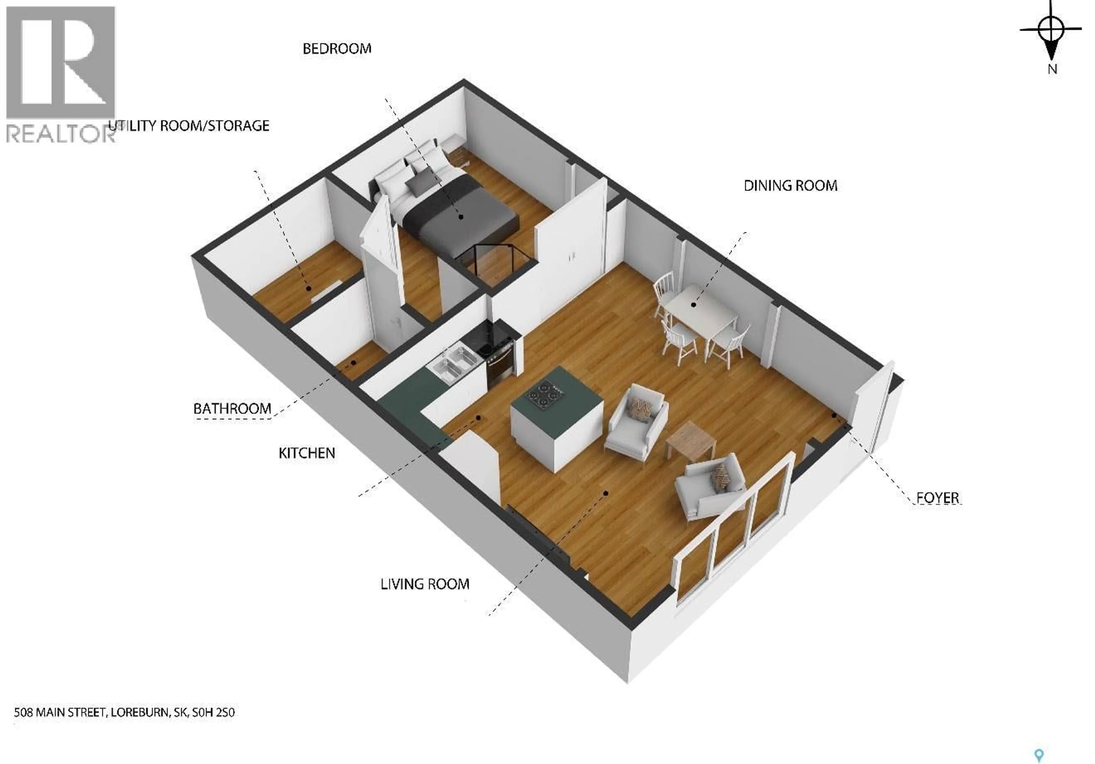 Floor plan for 508 MAIN STREET, Loreburn Saskatchewan S0H2S0