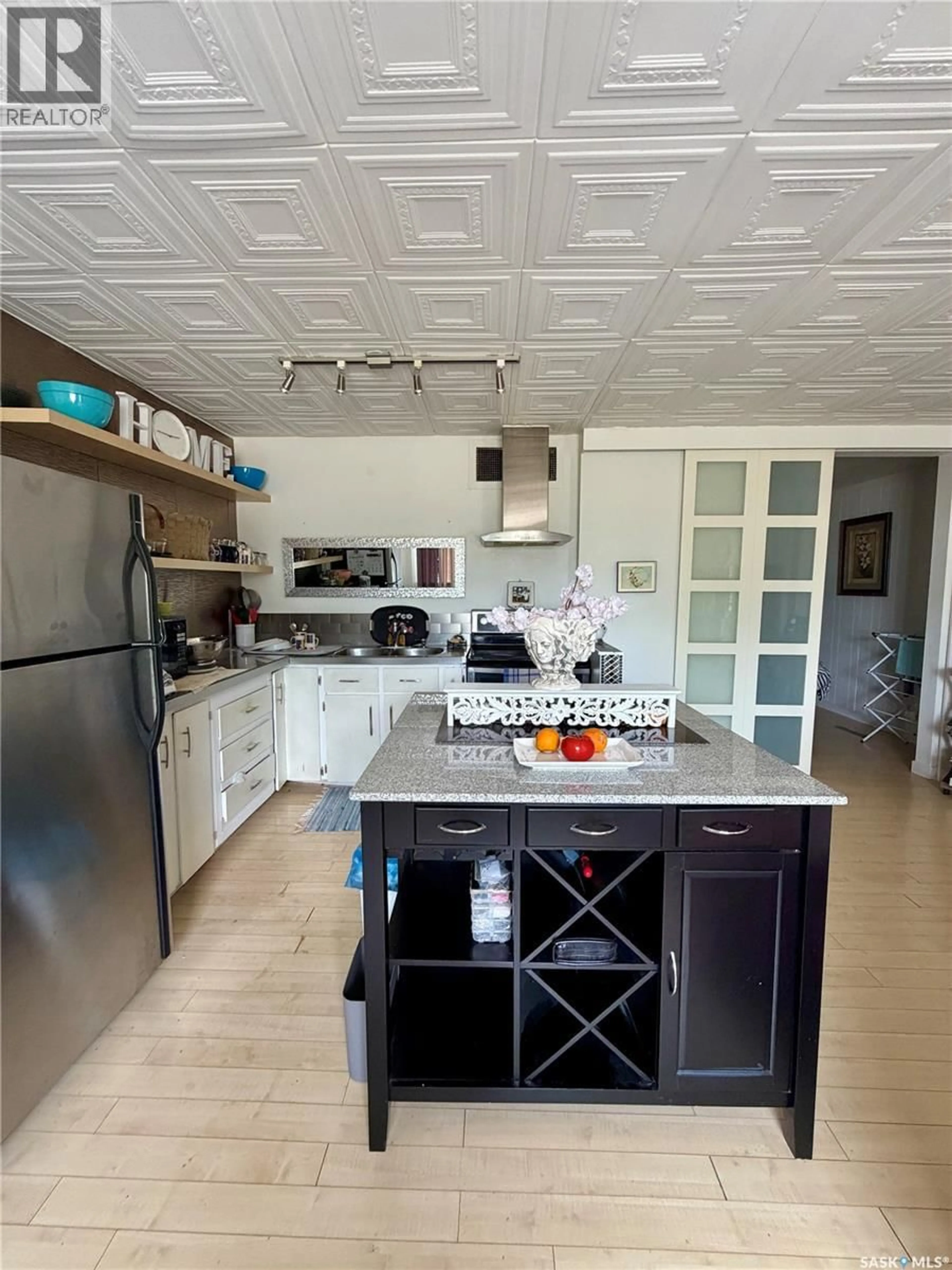 Open concept kitchen, ceramic/tile floor for 508 MAIN STREET, Loreburn Saskatchewan S0H2S0
