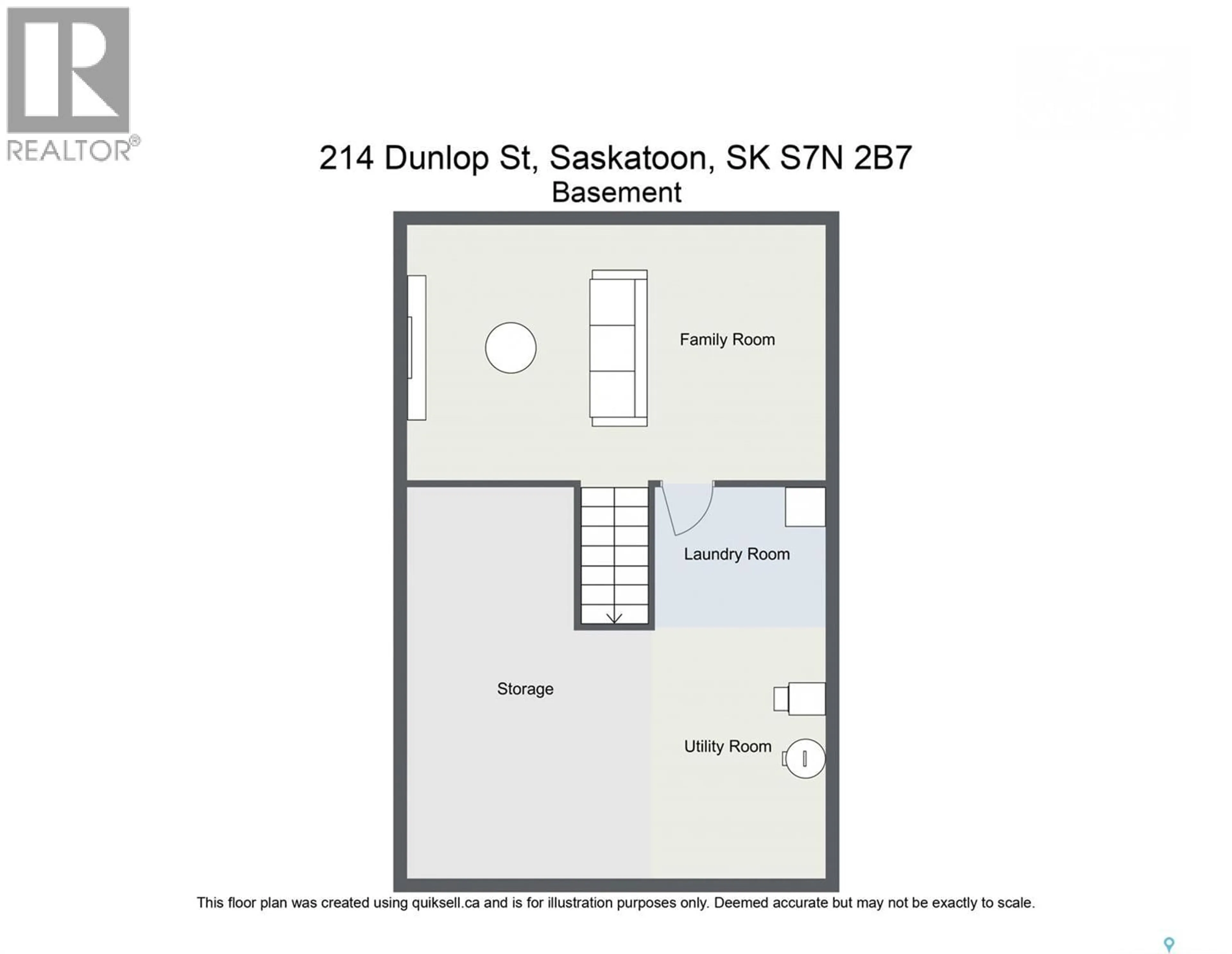 Floor plan for 214 DUNLOP STREET, Saskatoon Saskatchewan S7N2B7