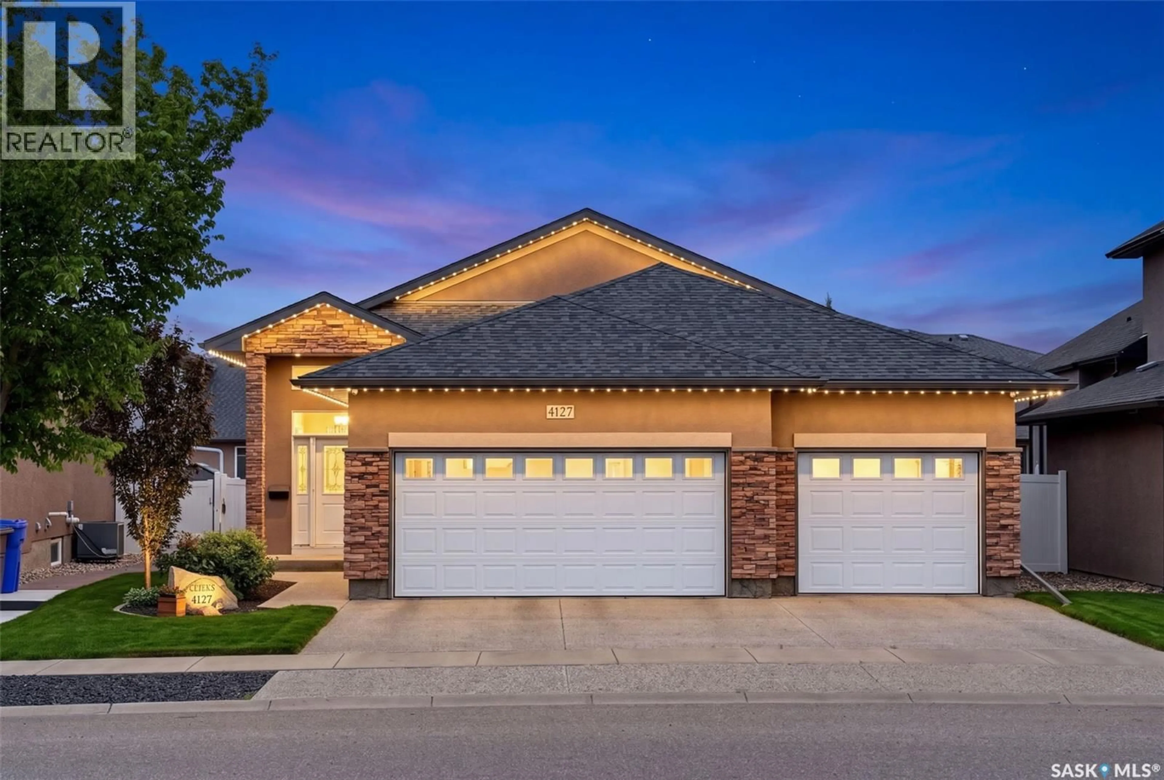 Home with brick exterior material, street for 4127 CHUKA DRIVE, Regina Saskatchewan S4V1N2