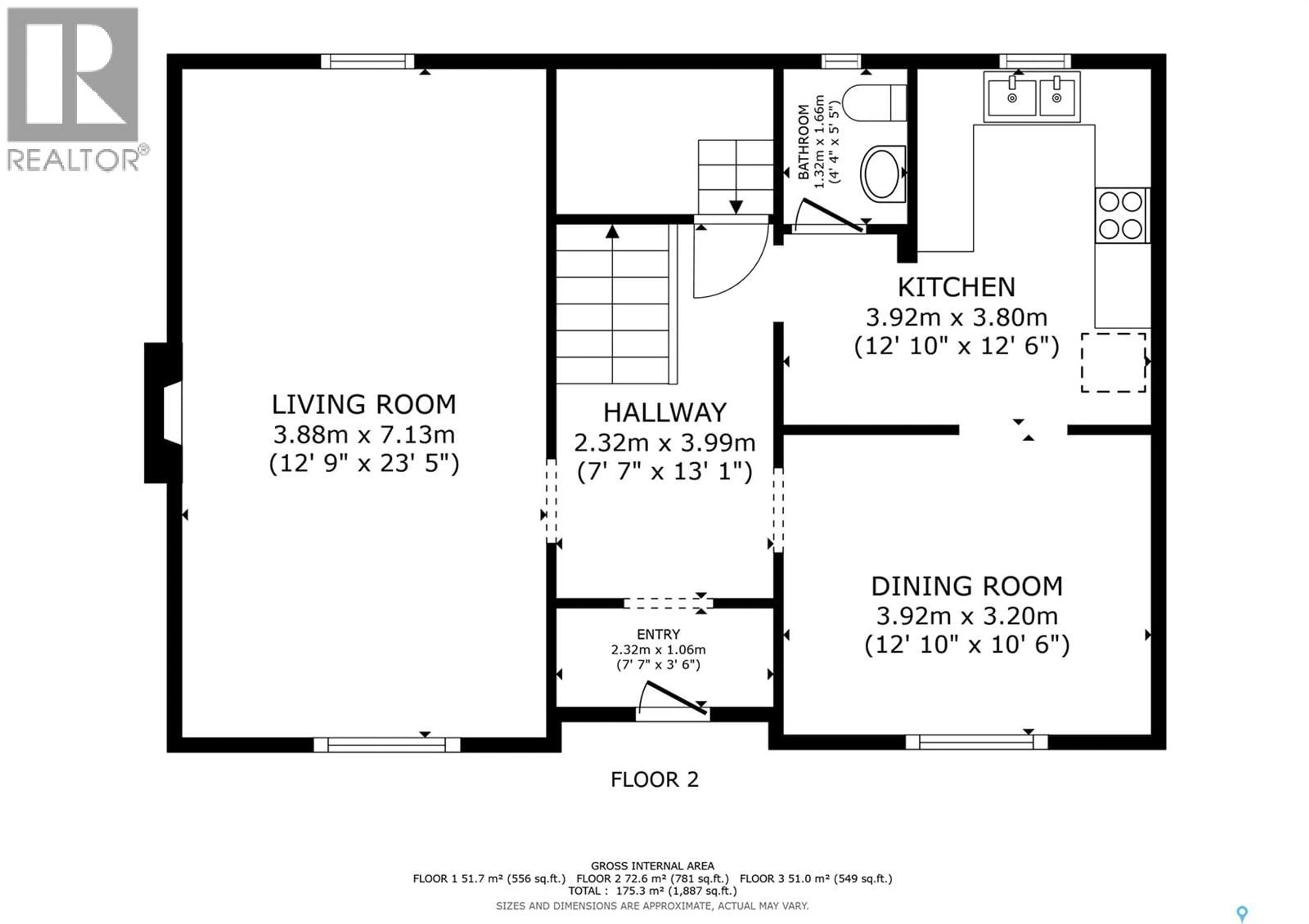 Floor plan for 744 SASKATCHEWAN STREET, Moose Jaw Saskatchewan S6H2T7