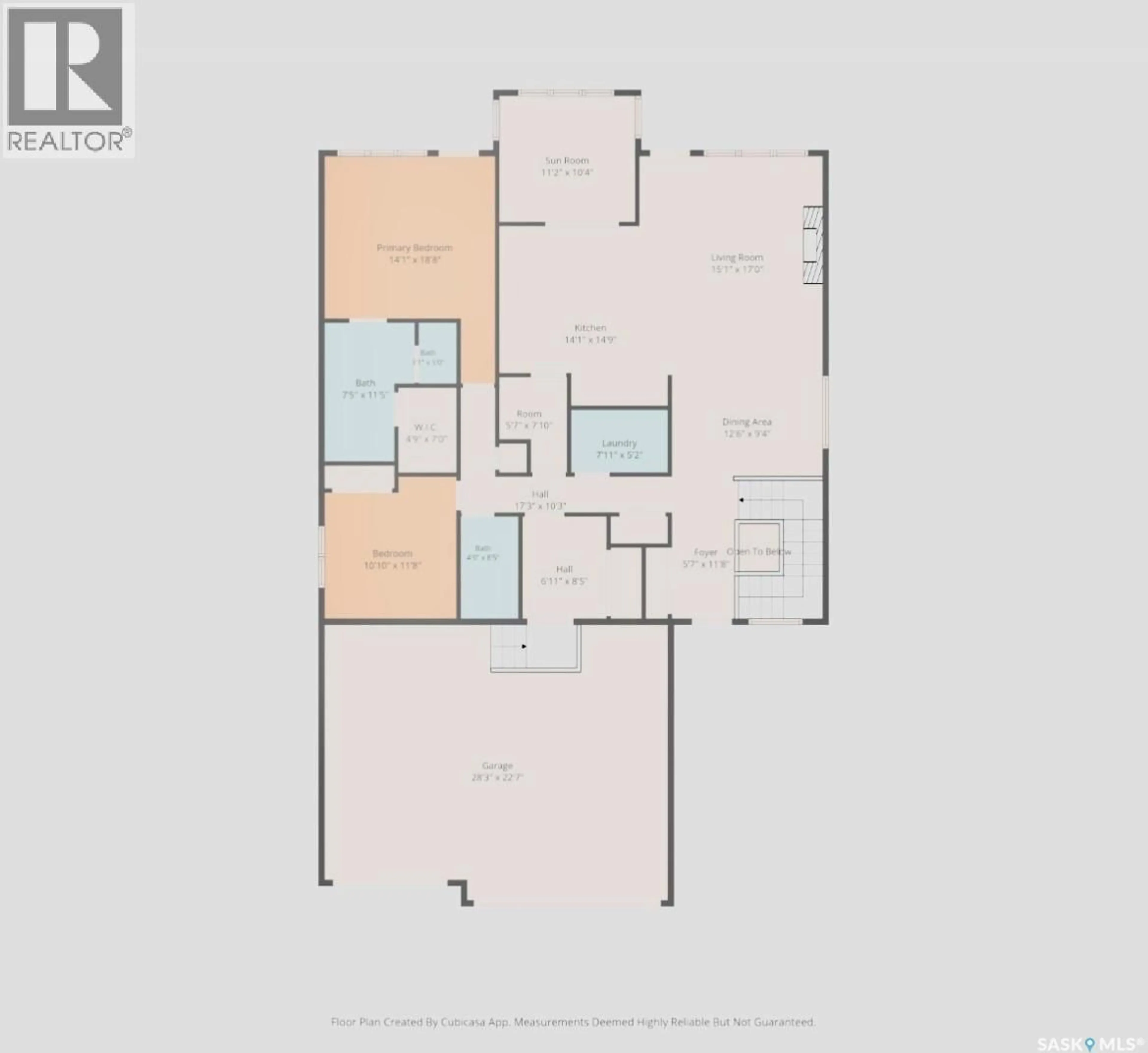 Floor plan for 223 HAMM CRESCENT, Saskatoon Saskatchewan S7V0R9