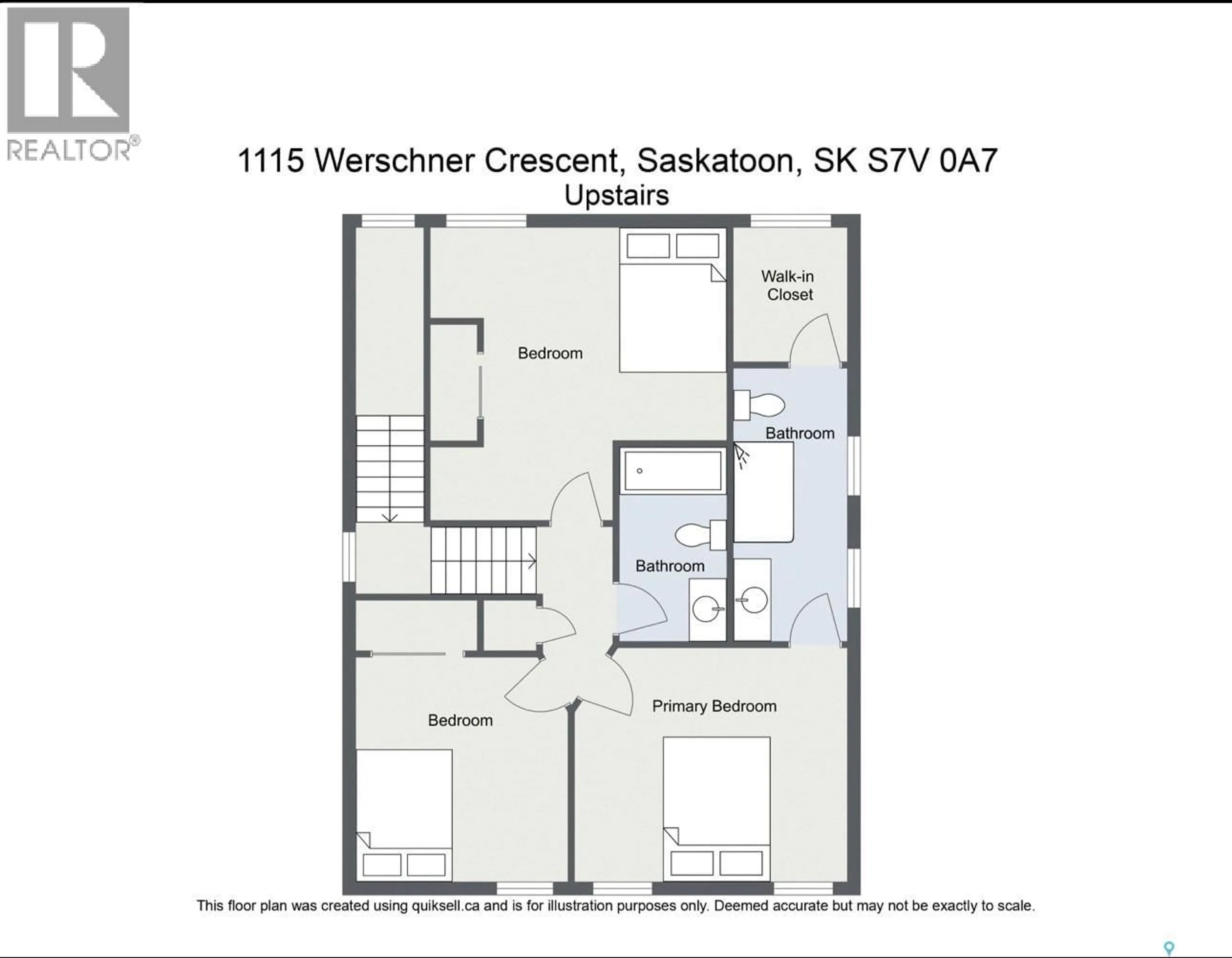 Floor plan for 1115 WERSCHNER CRESCENT, Saskatoon Saskatchewan S7V0A7