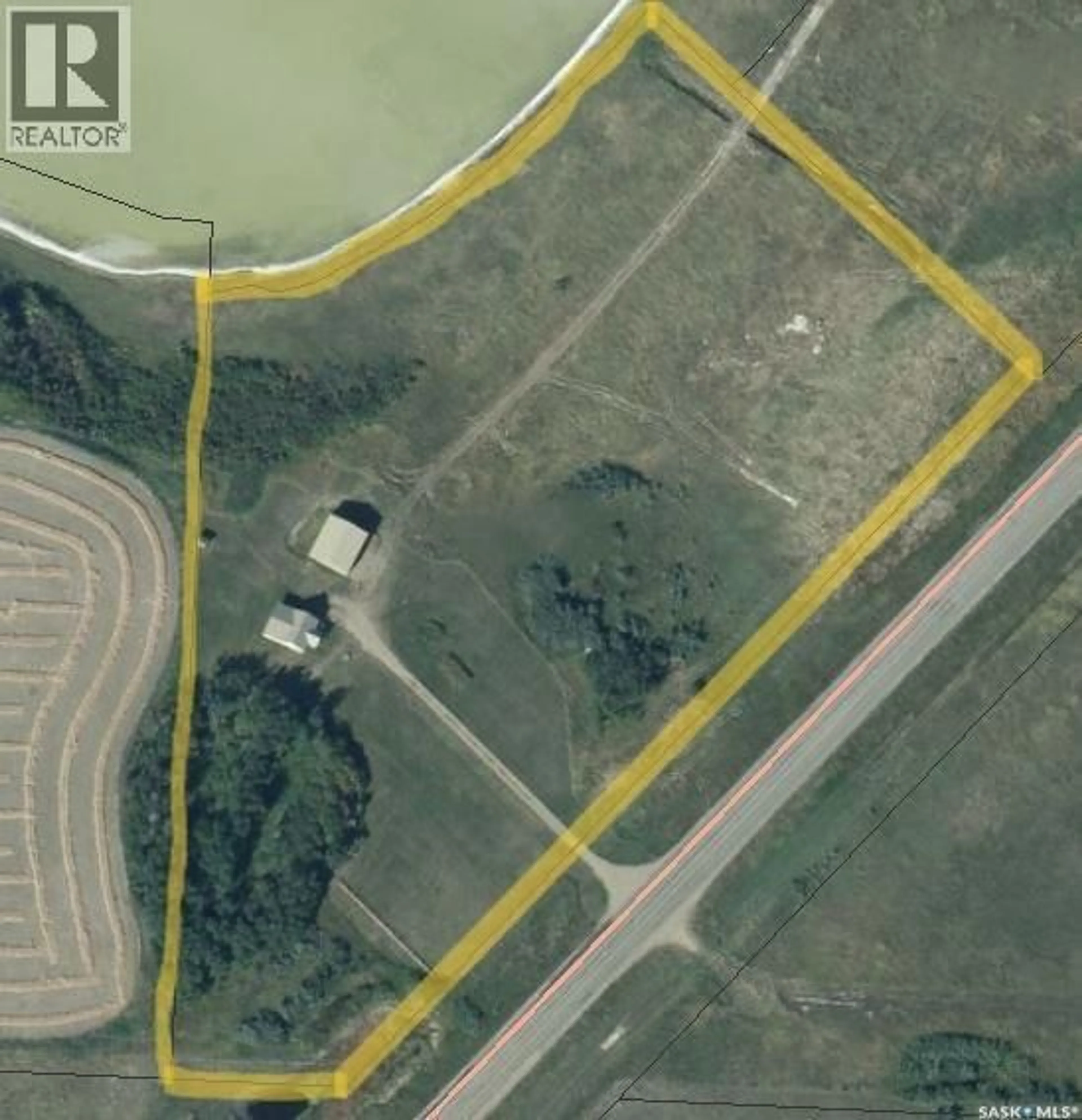 A pic from outside/outdoor area/front of a property/back of a property/a pic from drone, water/lake/river/ocean view for Acreage - 29 HIGHWAY SOUTH, Battle River Rm No. 438 Saskatchewan S0M0E0