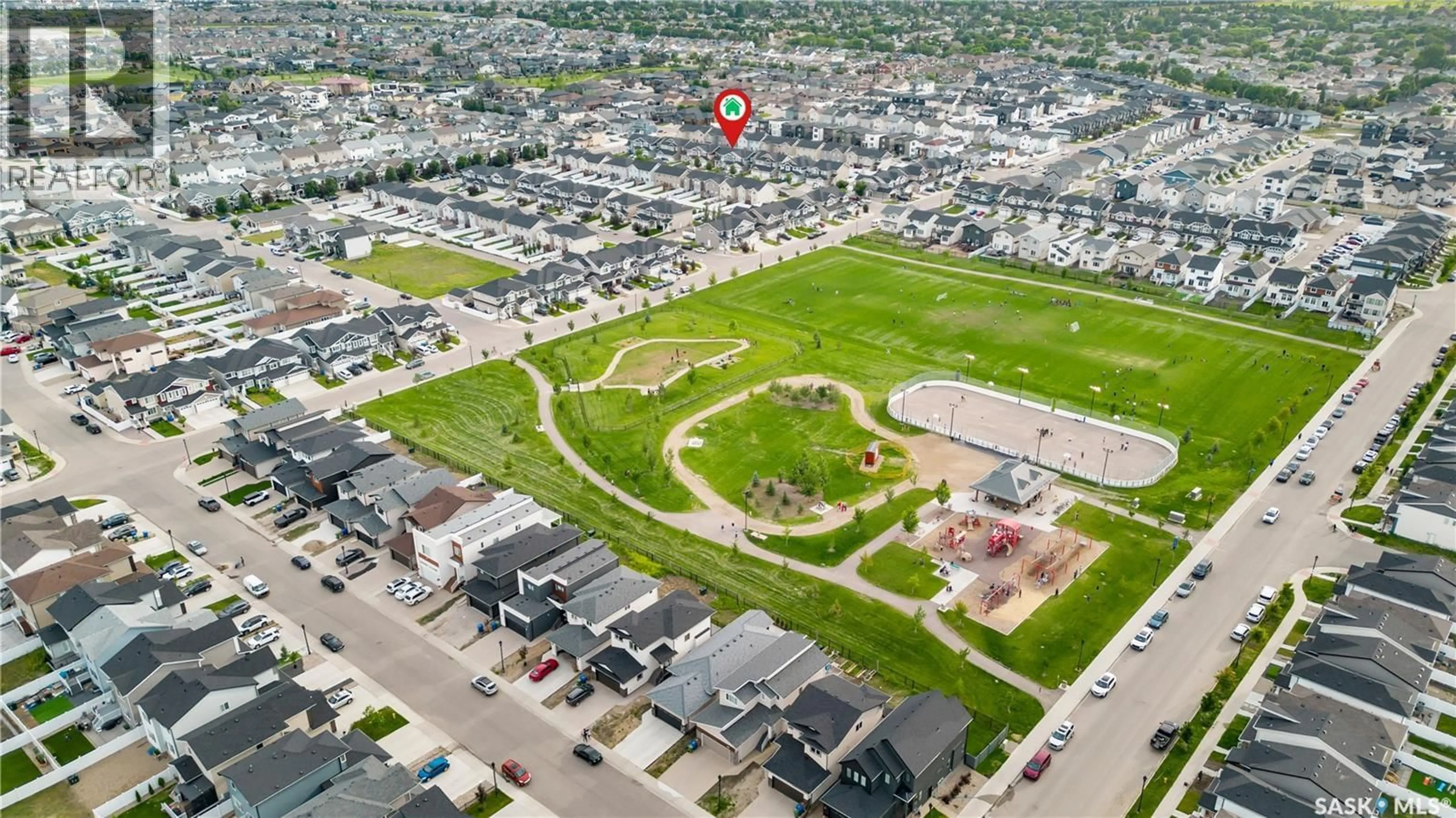 A pic from outside/outdoor area/front of a property/back of a property/a pic from drone, street for 3238 GREEN STONE ROAD, Regina Saskatchewan S4V3R3