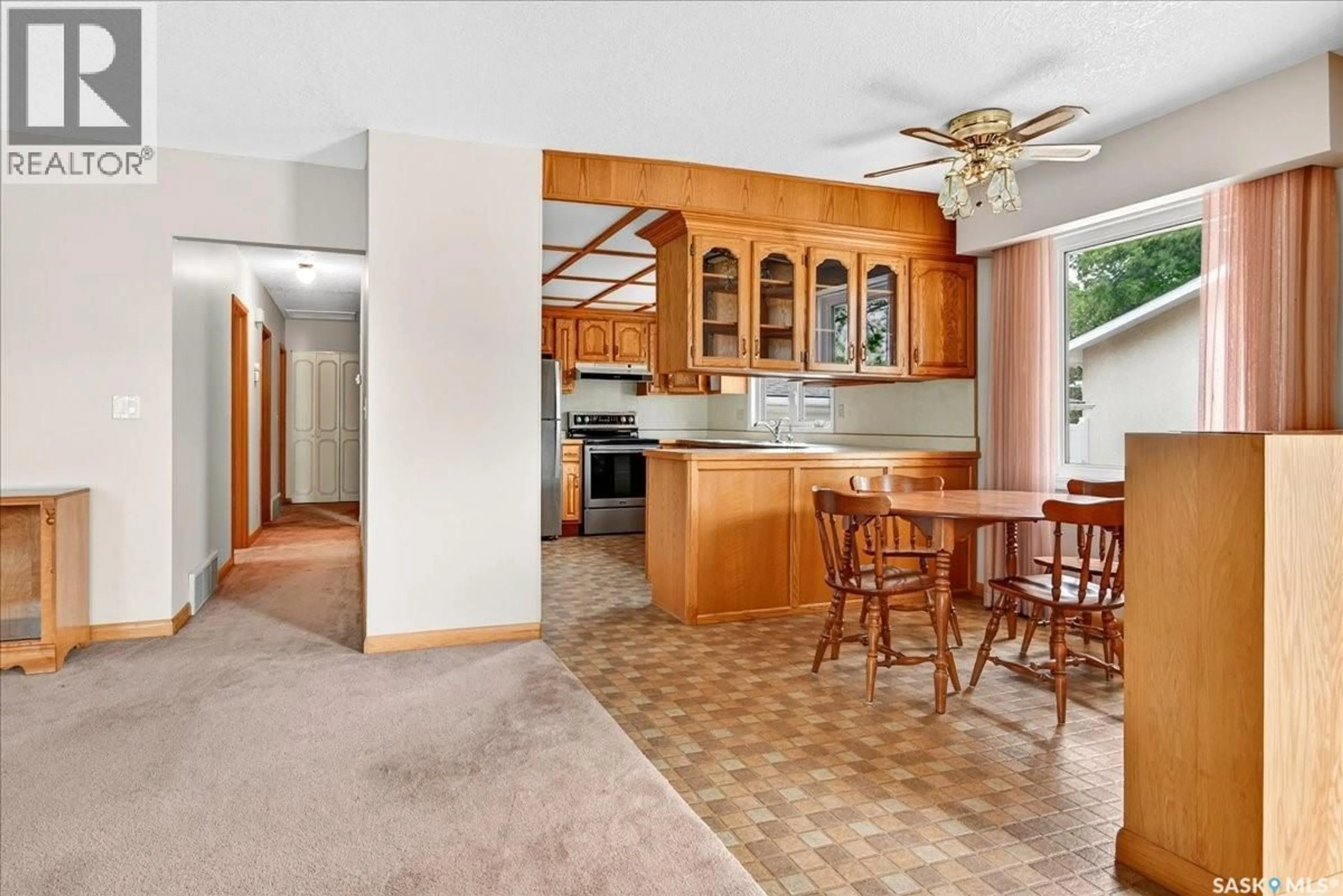 Open concept kitchen, ceramic/tile floor for 7320 7TH AVENUE, Regina Saskatchewan S4T0T1