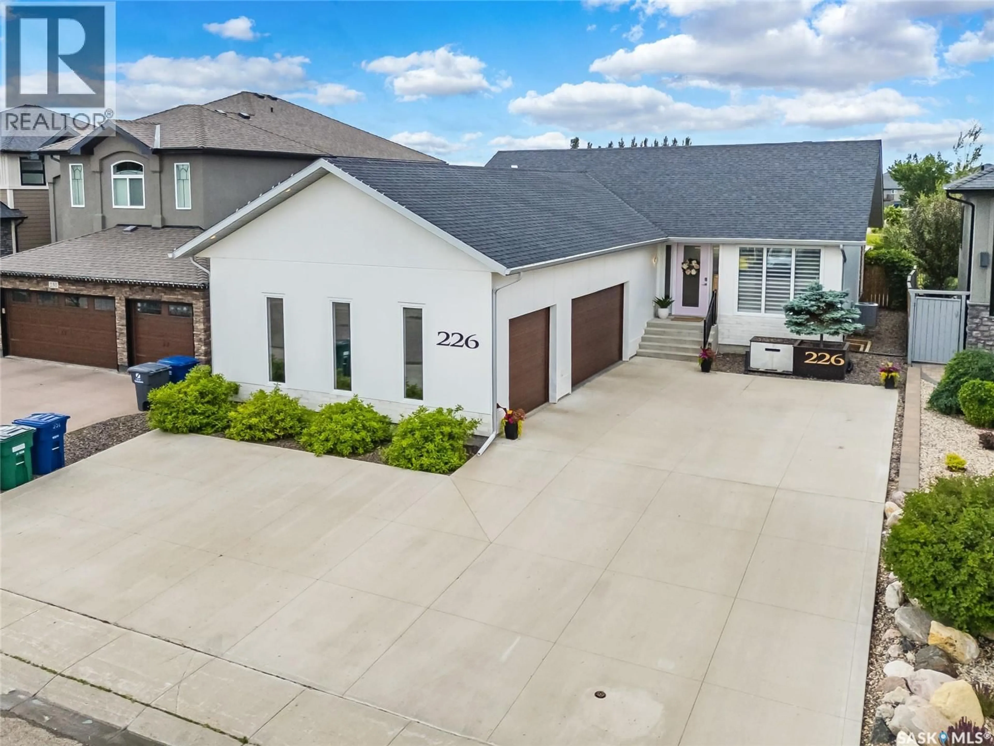 A pic from outside/outdoor area/front of a property/back of a property/a pic from drone, street for 226 WERSCHNER CRESCENT, Saskatoon Saskatchewan S7V0C9