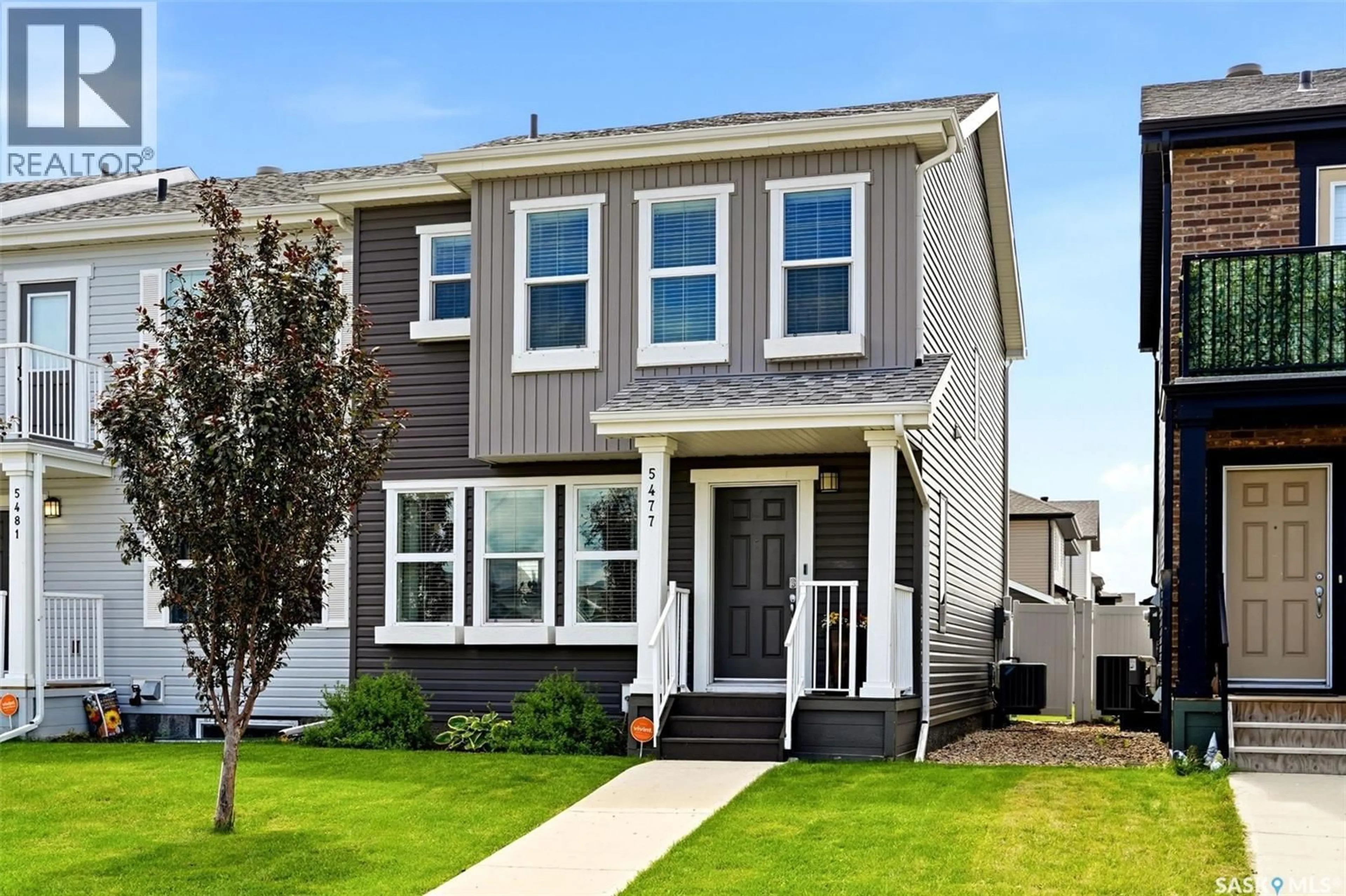 Home with vinyl exterior material, street for 5477 CADE STREET, Regina Saskatchewan S4V3N9