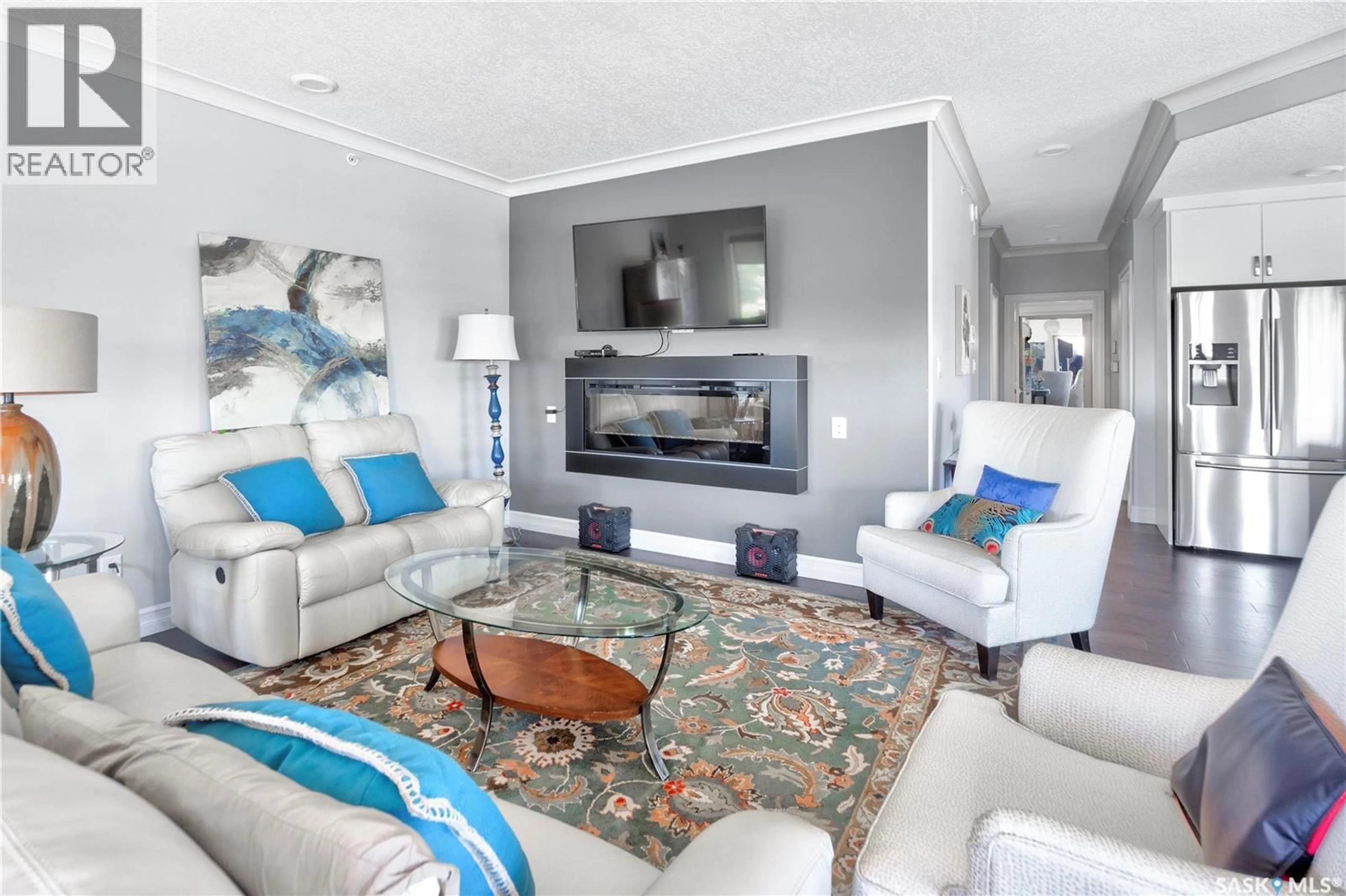 Living room with furniture, unknown for 308 - 2800 LAKEVIEW DRIVE, Prince Albert Saskatchewan S6W0A4