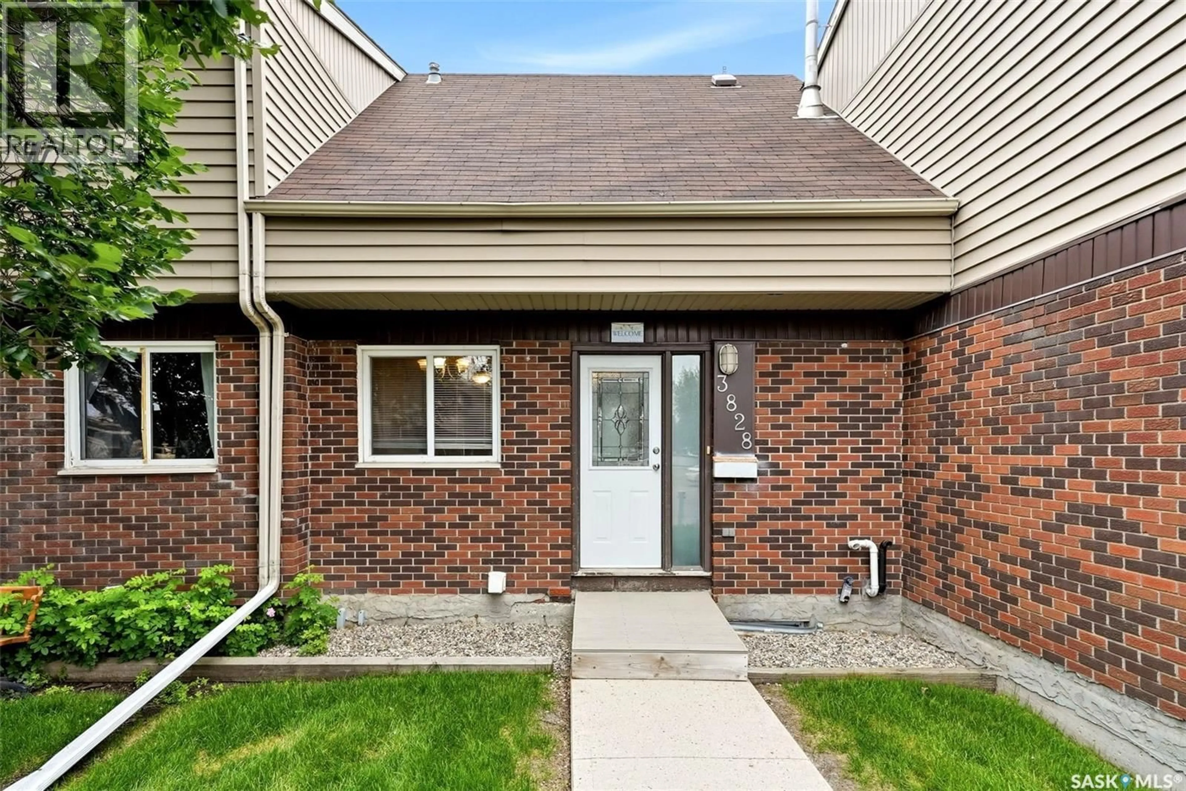 Home with brick exterior material, street for 3828 CASTLE ROAD, Regina Saskatchewan S4S6M7
