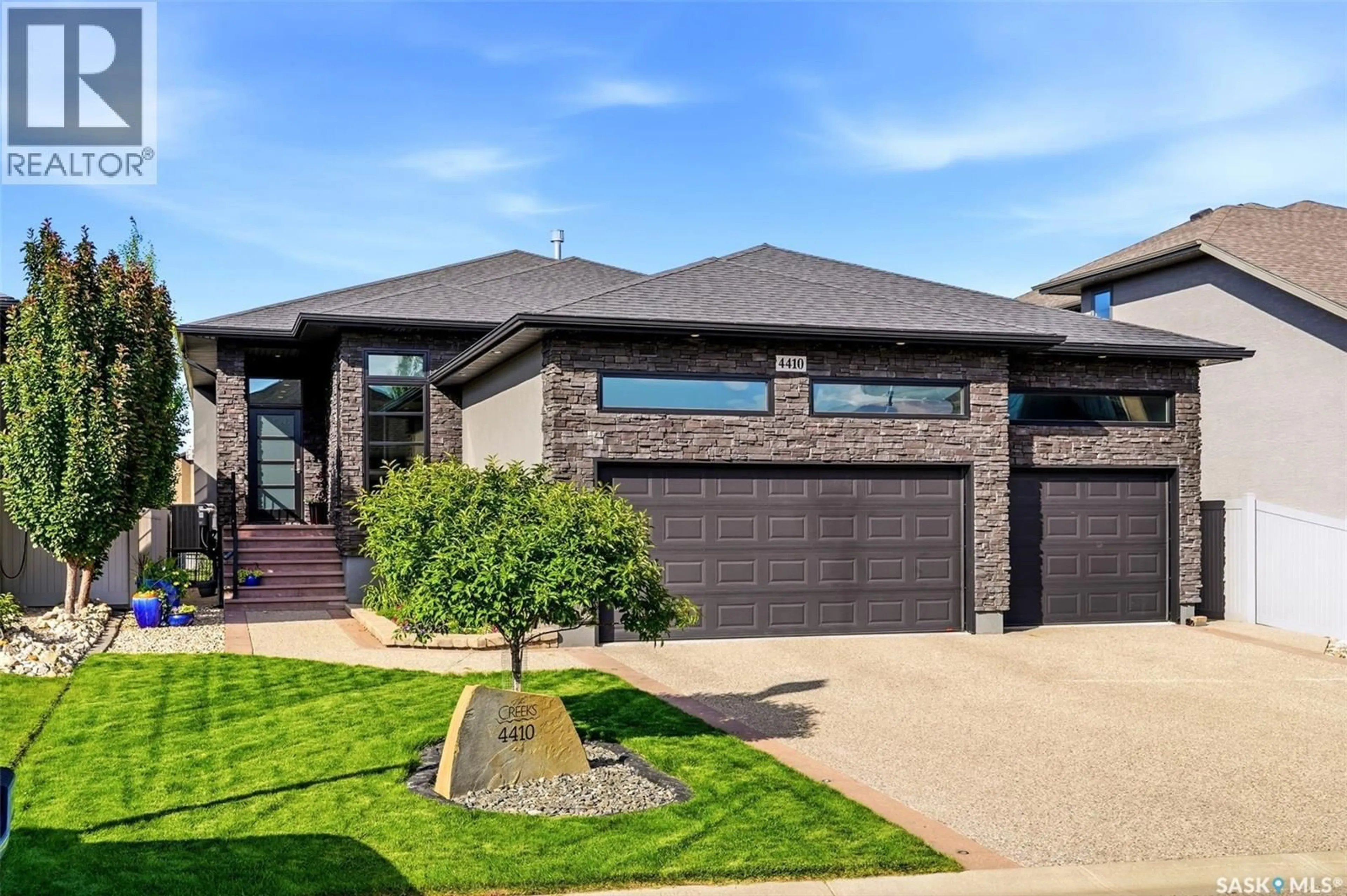 Home with brick exterior material, street for 4410 SAGE CRESCENT, Regina Saskatchewan S4V3H7
