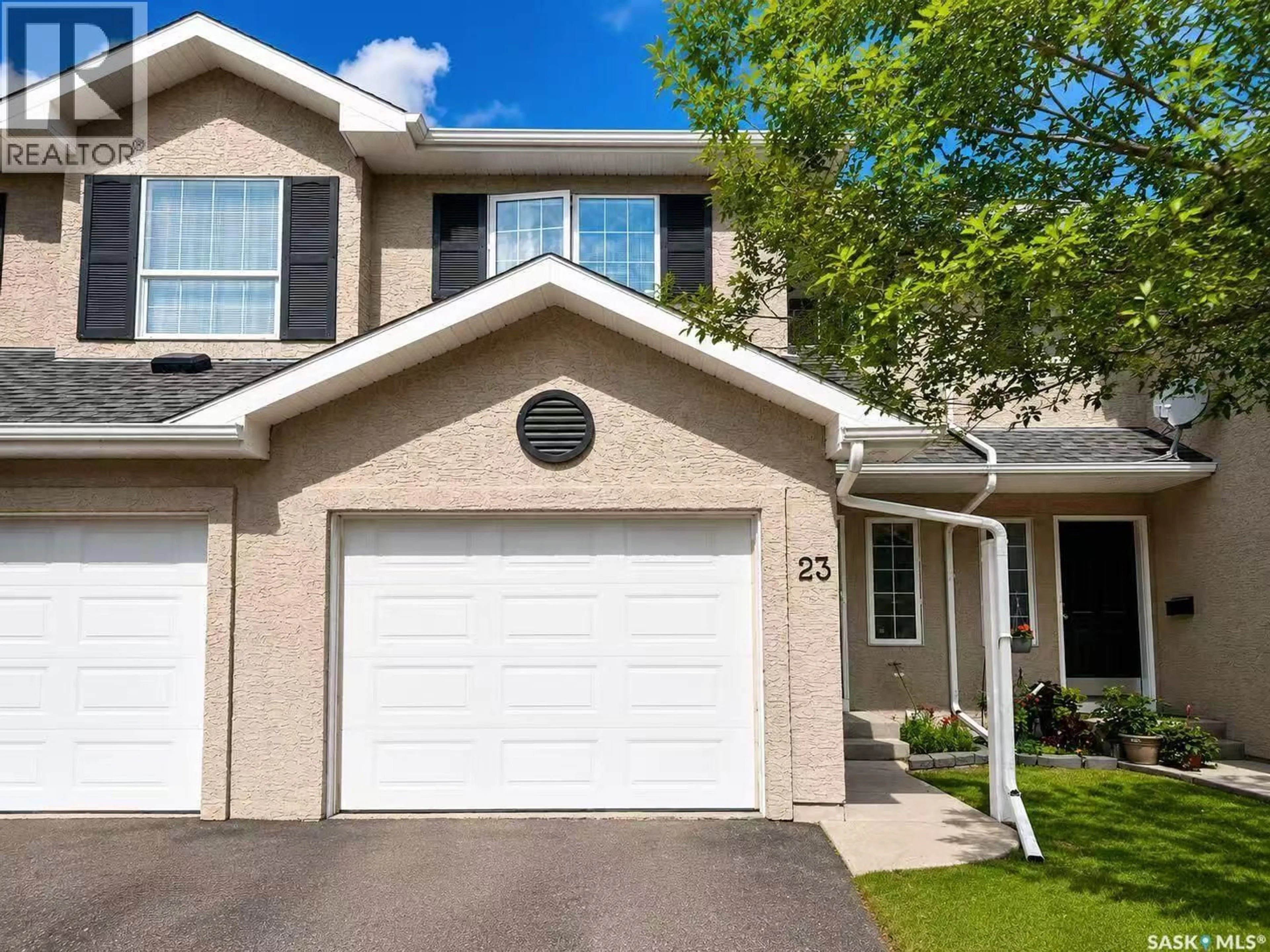 Home with vinyl exterior material, street for 103 - 23 BANYAN CRESCENT, Saskatoon Saskatchewan S7V1G2