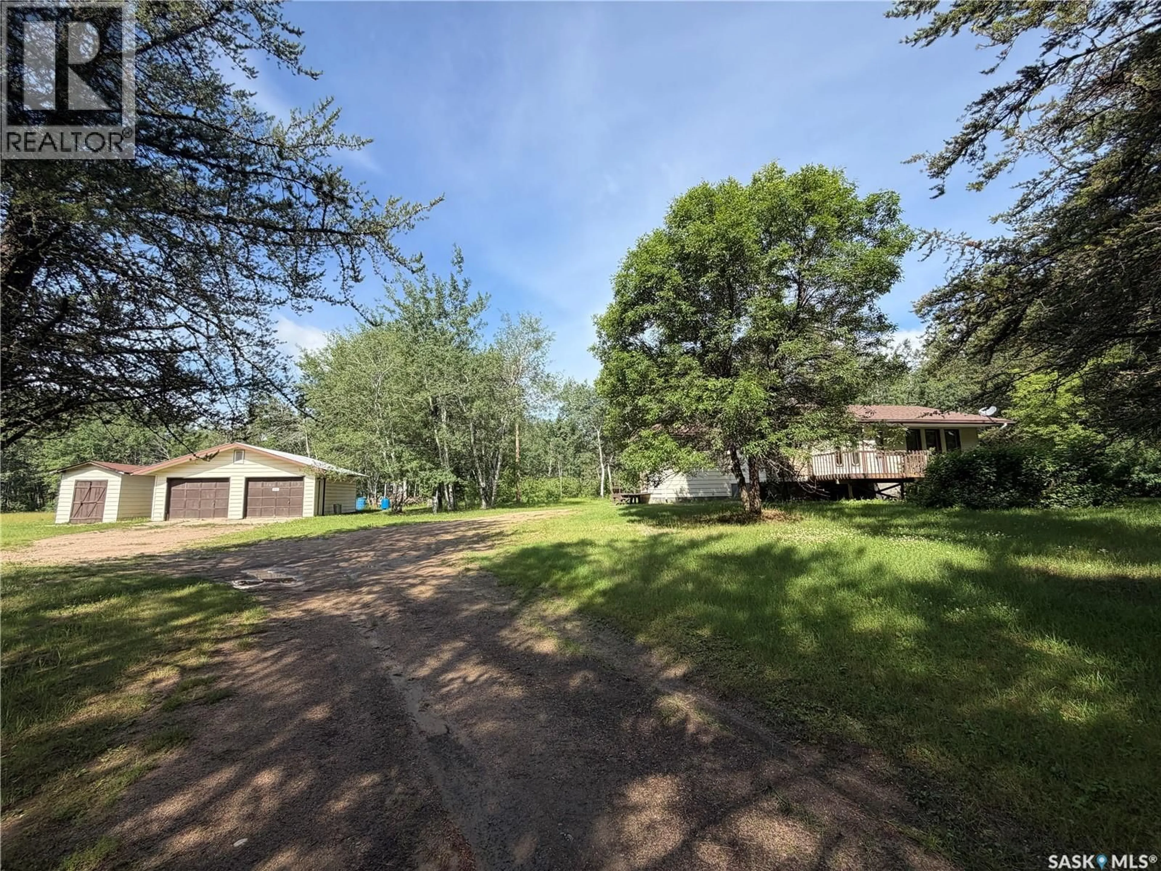 A pic from outside/outdoor area/front of a property/back of a property/a pic from drone, forest/trees view for 6 DONALD ROAD, Big River Rm No. 555 Saskatchewan S0J0E0