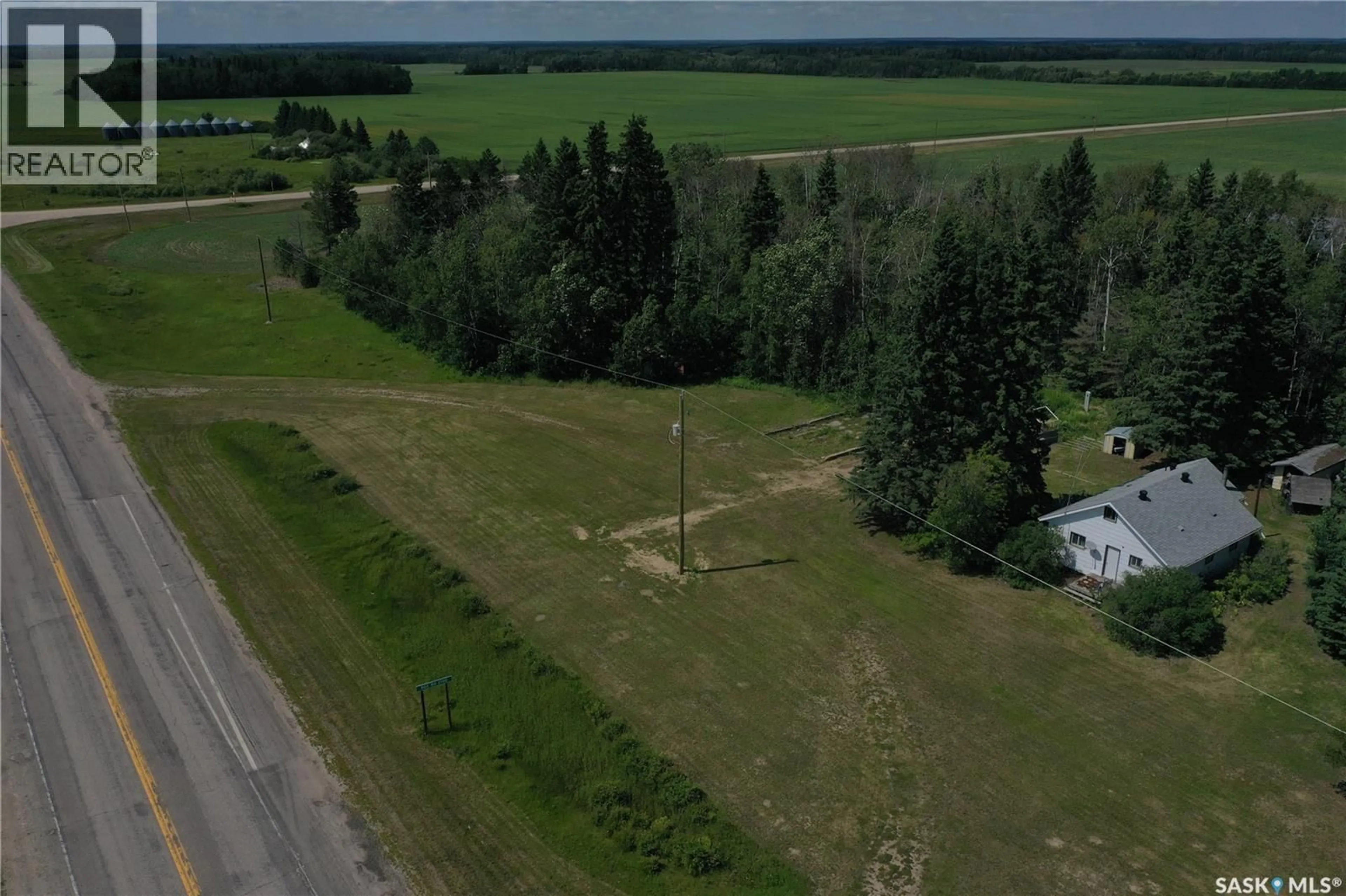 A pic from outside/outdoor area/front of a property/back of a property/a pic from drone, unknown for MIRASTY ACREAGE, Torch River Rm No. 488 Saskatchewan S0P2K0