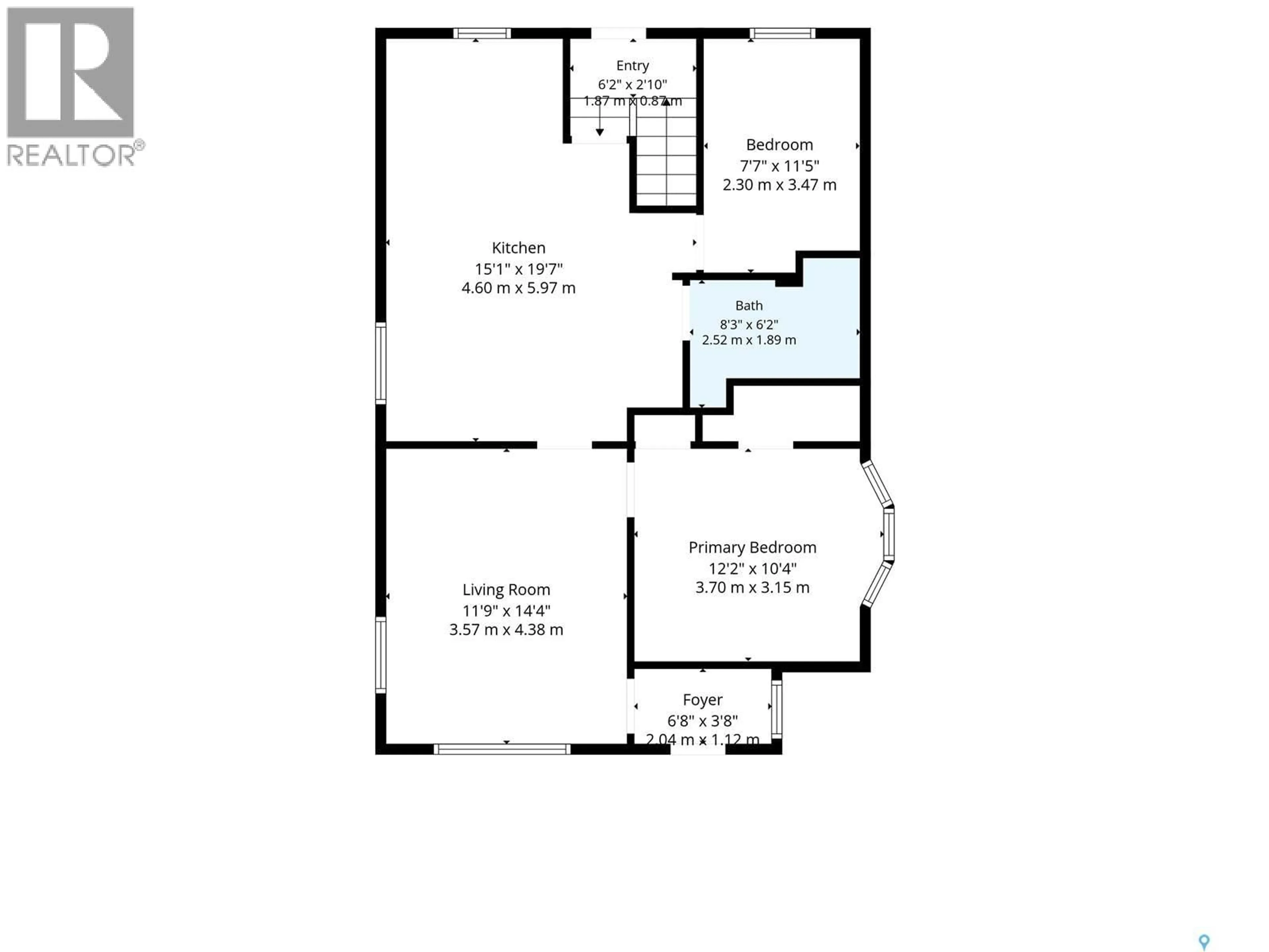 Floor plan for 1016 K AVENUE, Saskatoon Saskatchewan S7L2N6